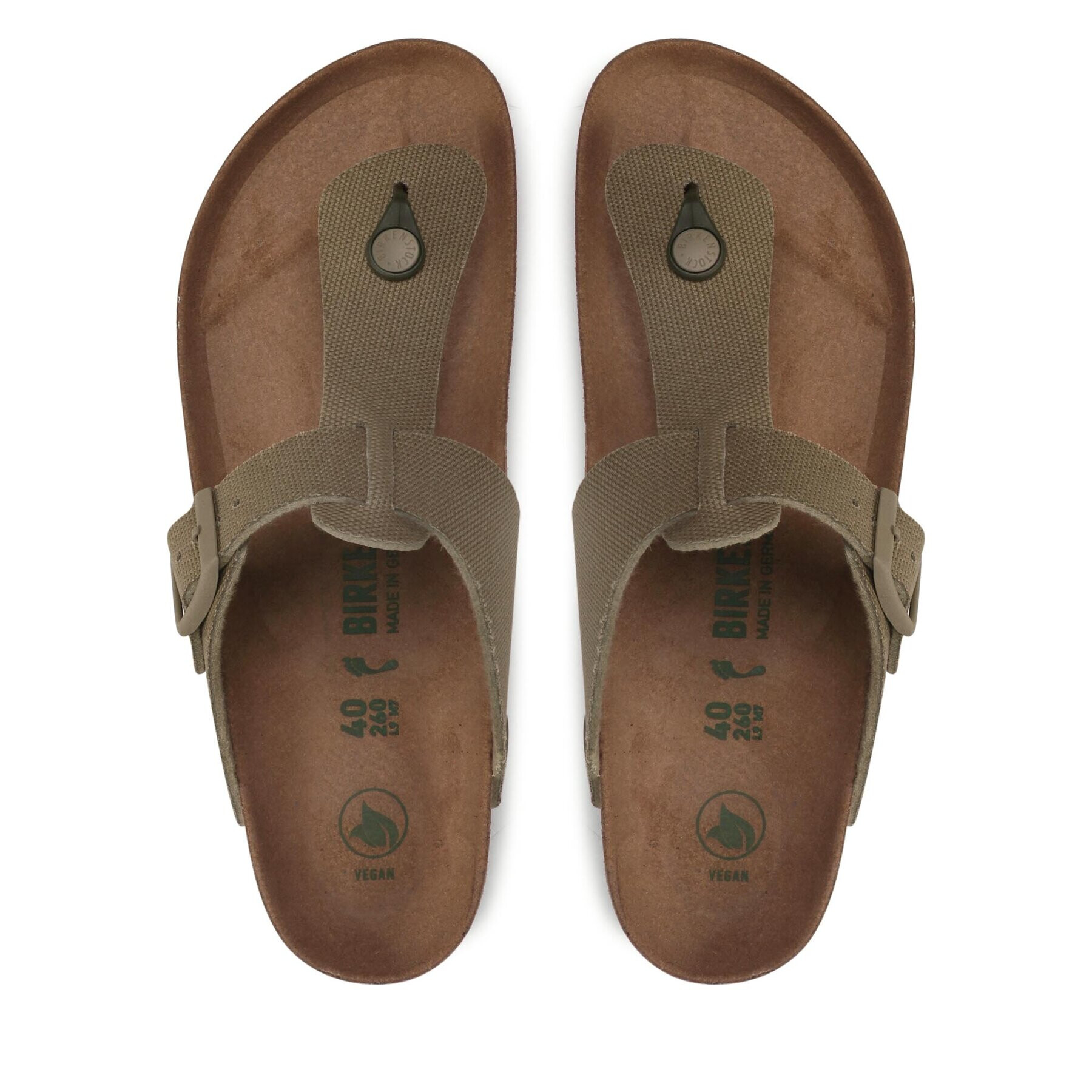 Birkenstock Джапанки Medina 1024629 Каки - Pepit.bg