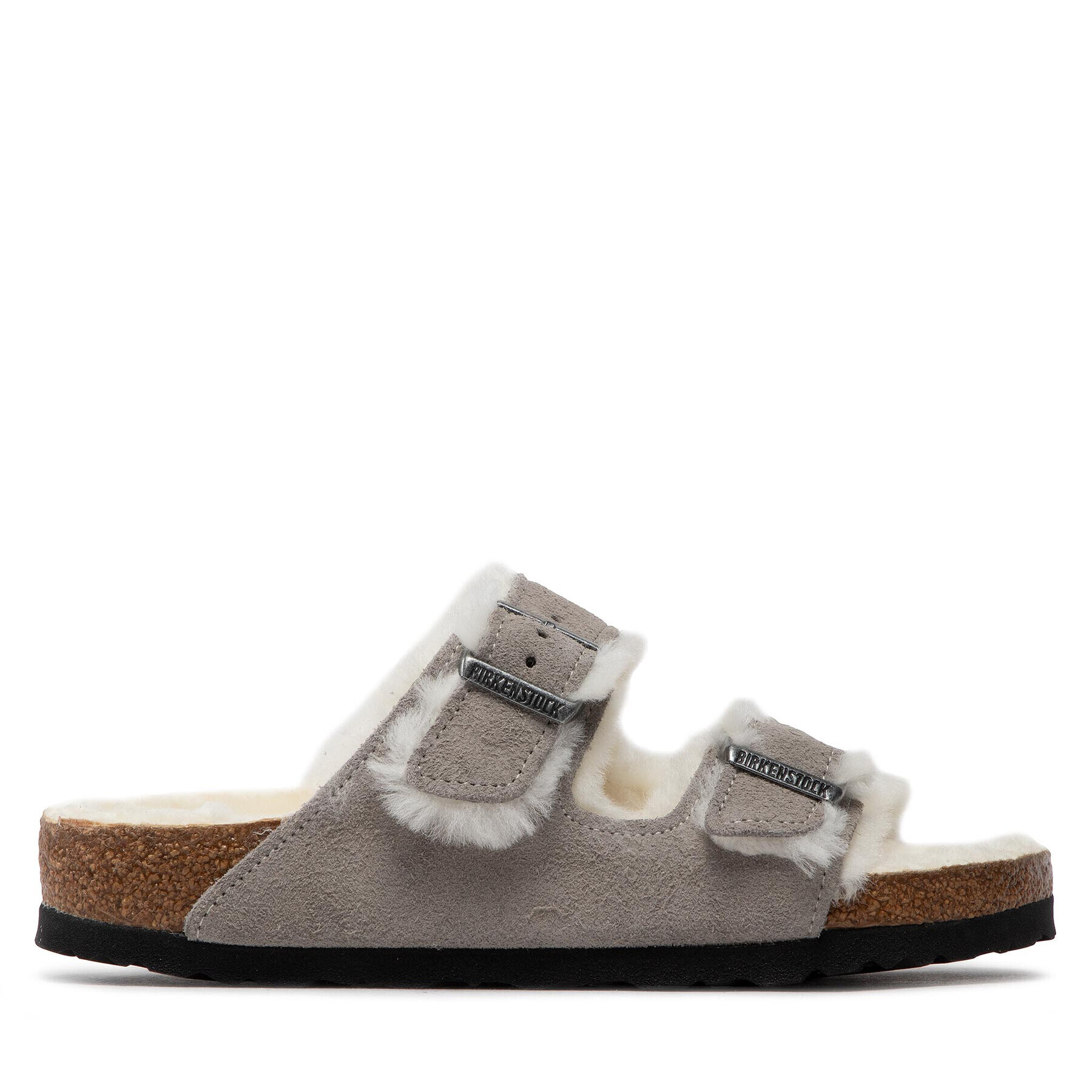 Birkenstock Пантофи Arizona Shearling 1017402 Сив - Pepit.bg
