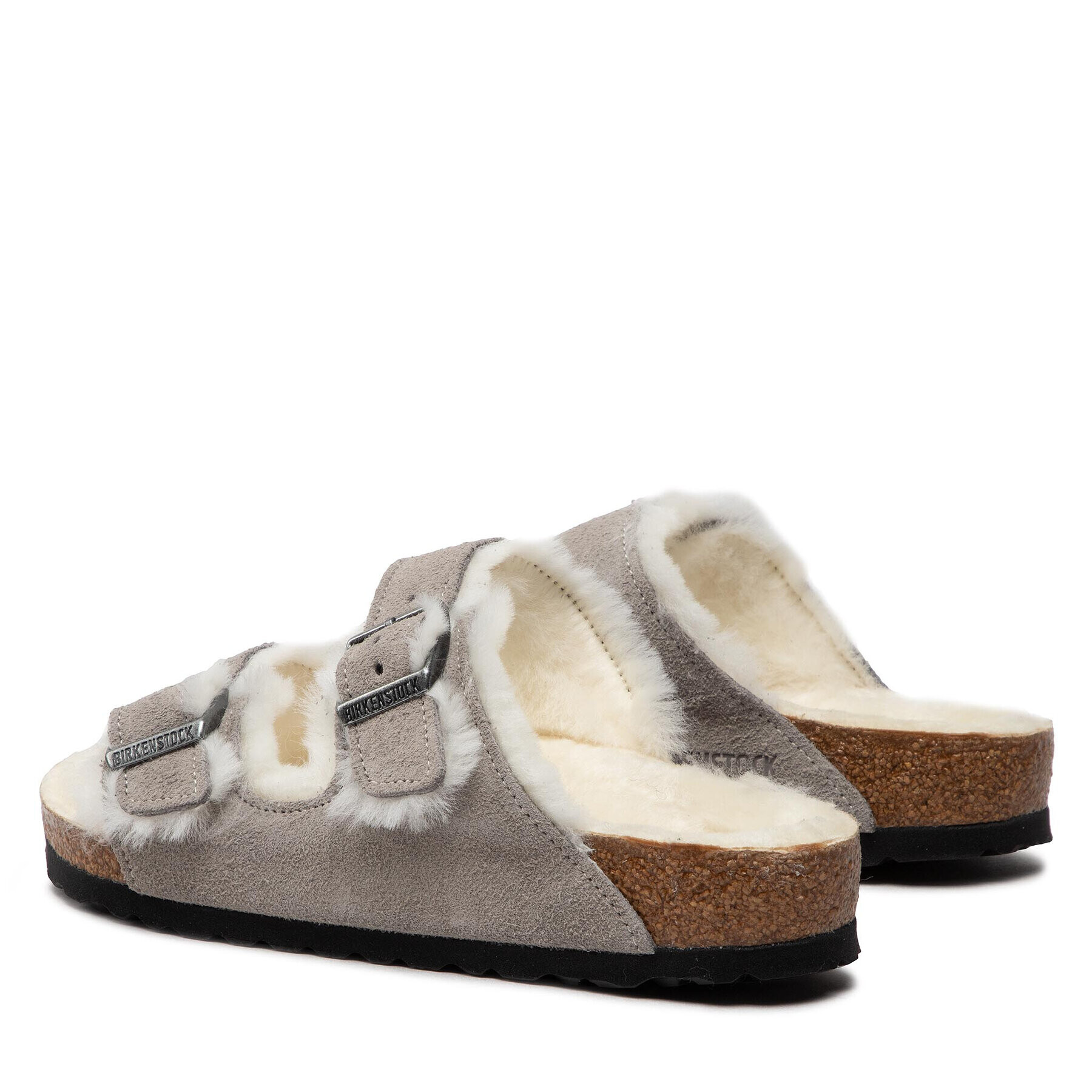 Birkenstock Пантофи Arizona Shearling 1017402 Сив - Pepit.bg