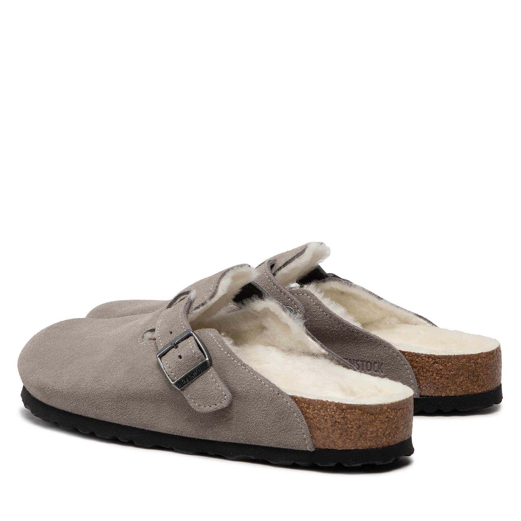 Birkenstock Пантофи Boston 1017650 Сив - Pepit.bg