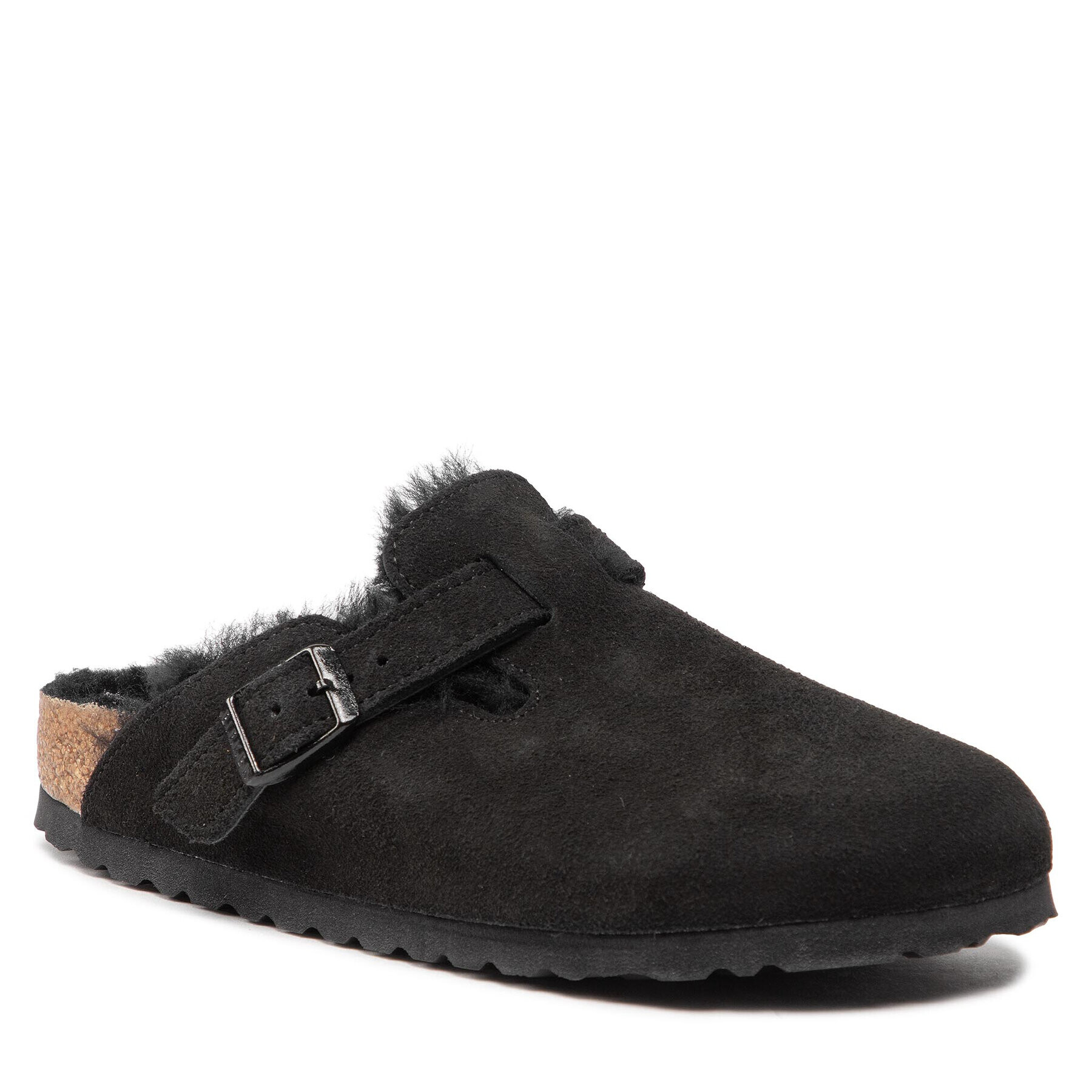 Birkenstock Пантофи Boston Vl/Shearling 0259883 Черен - Pepit.bg