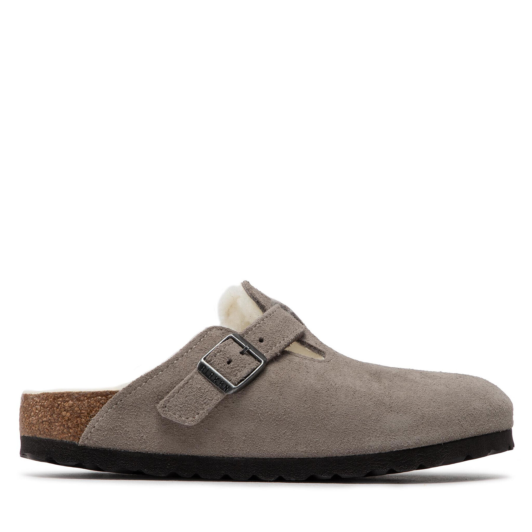 Birkenstock Пантофи Boston Vl/ Shearling 1017651 Сив - Pepit.bg