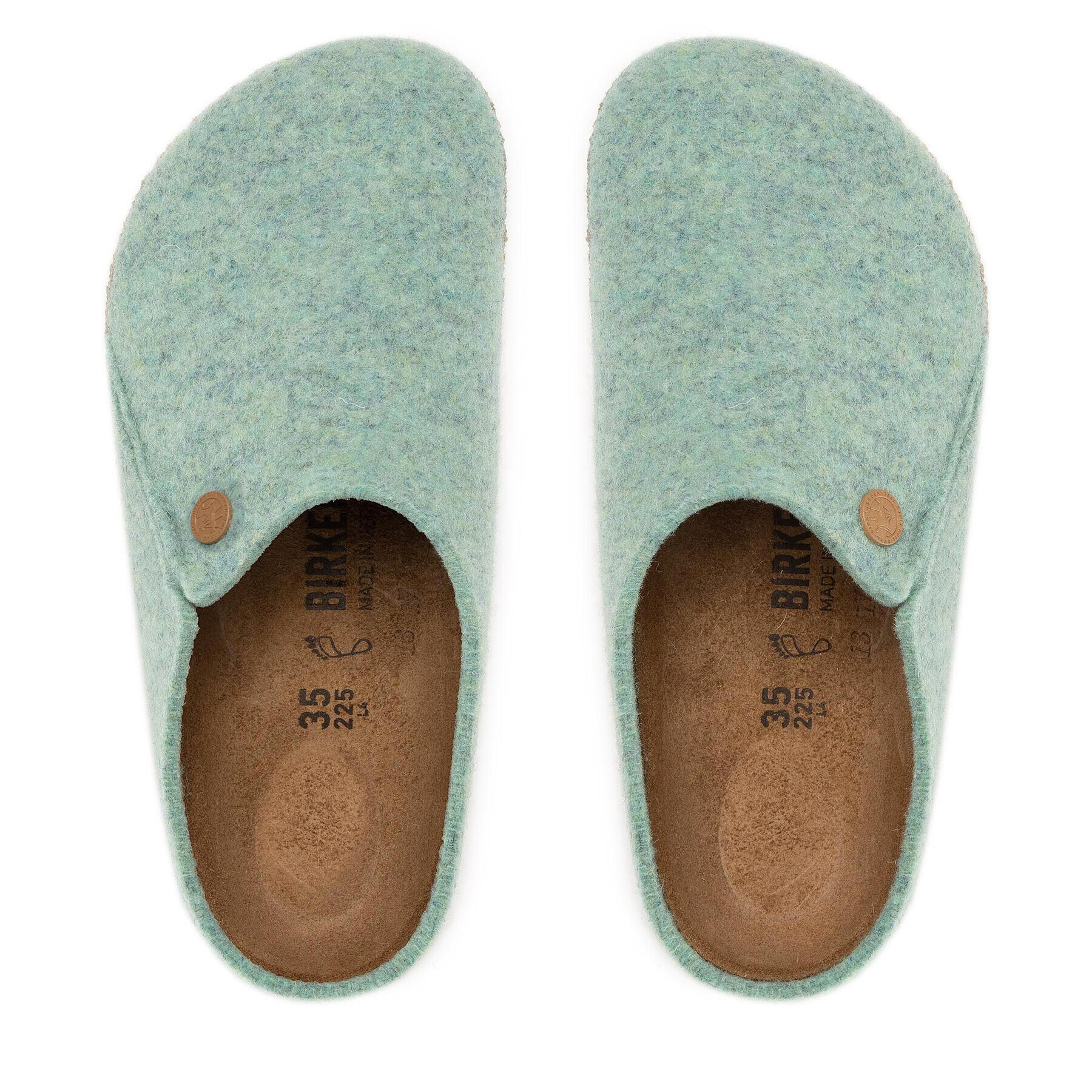 Birkenstock Пантофи Zermatt Rivet Split 1023175 Син - Pepit.bg