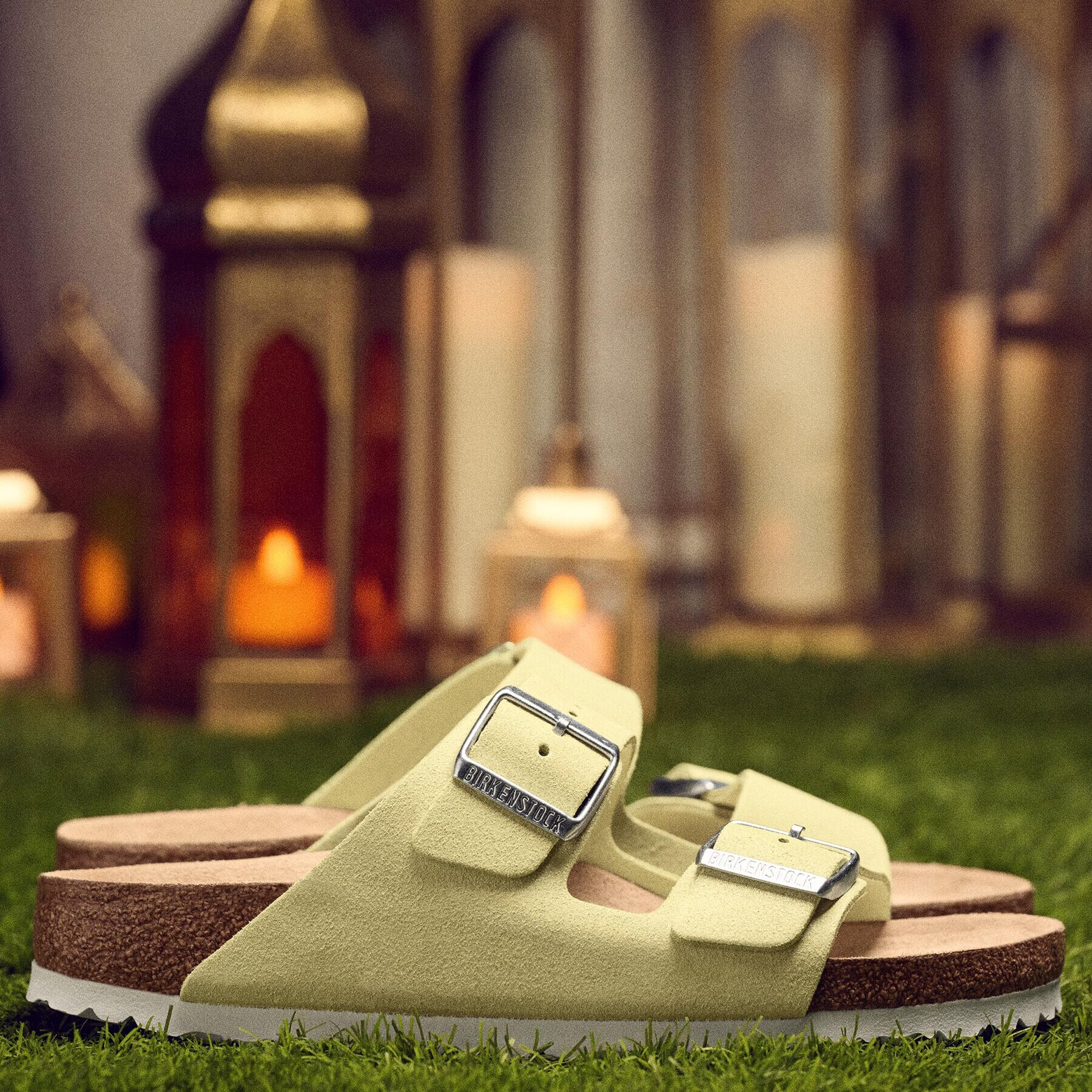 Birkenstock Чехли Arizona 1024201 Бежов - Pepit.bg