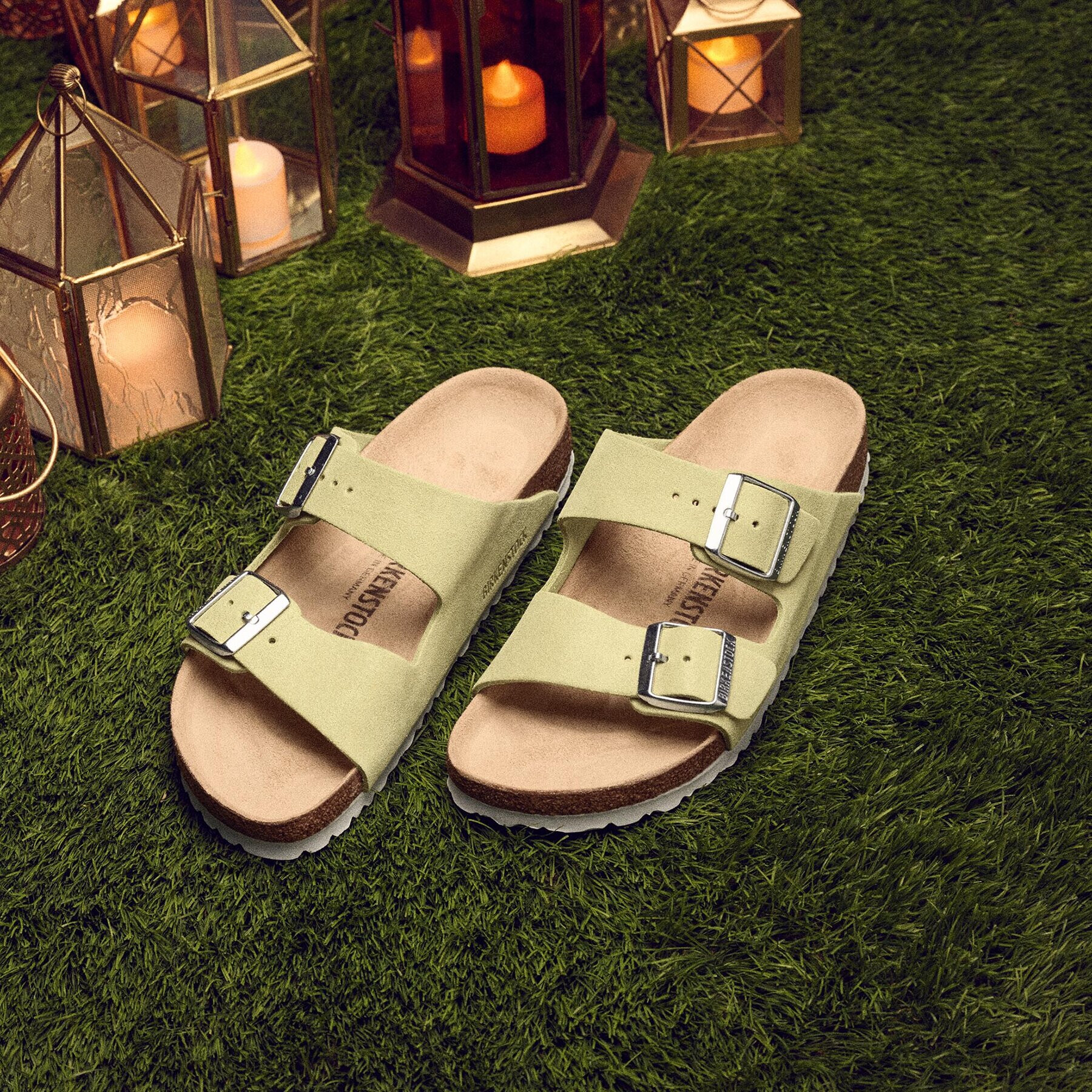 Birkenstock Чехли Arizona 1024201 Бежов - Pepit.bg