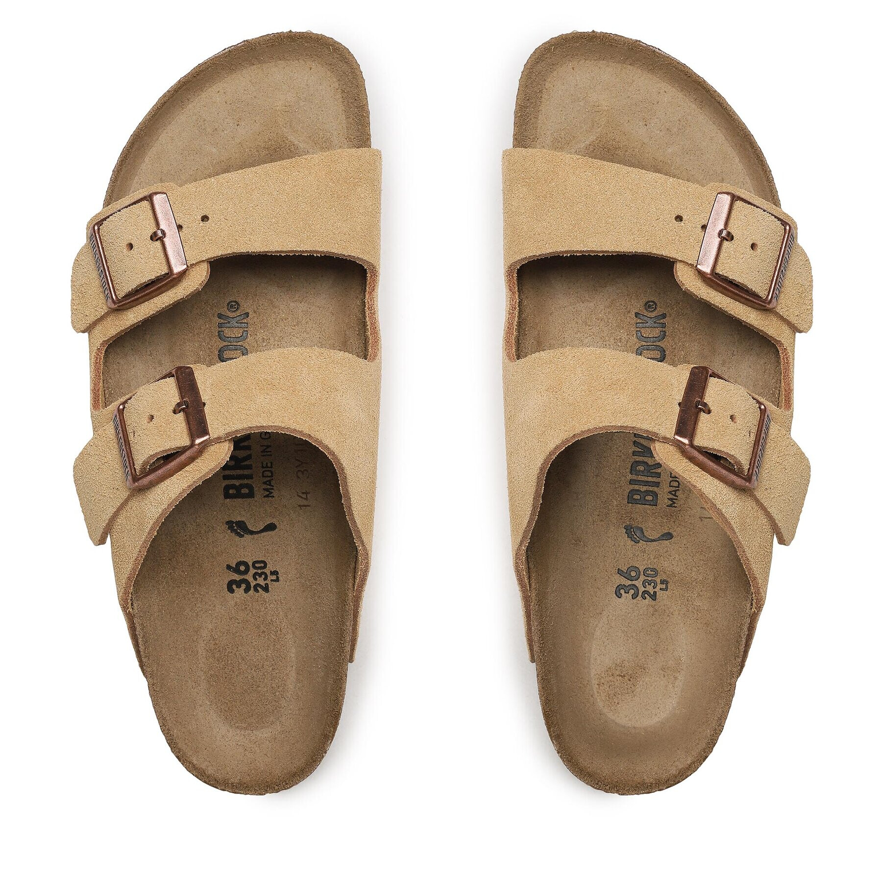 Birkenstock Сандали Arizona 1026174 Бежов - Pepit.bg