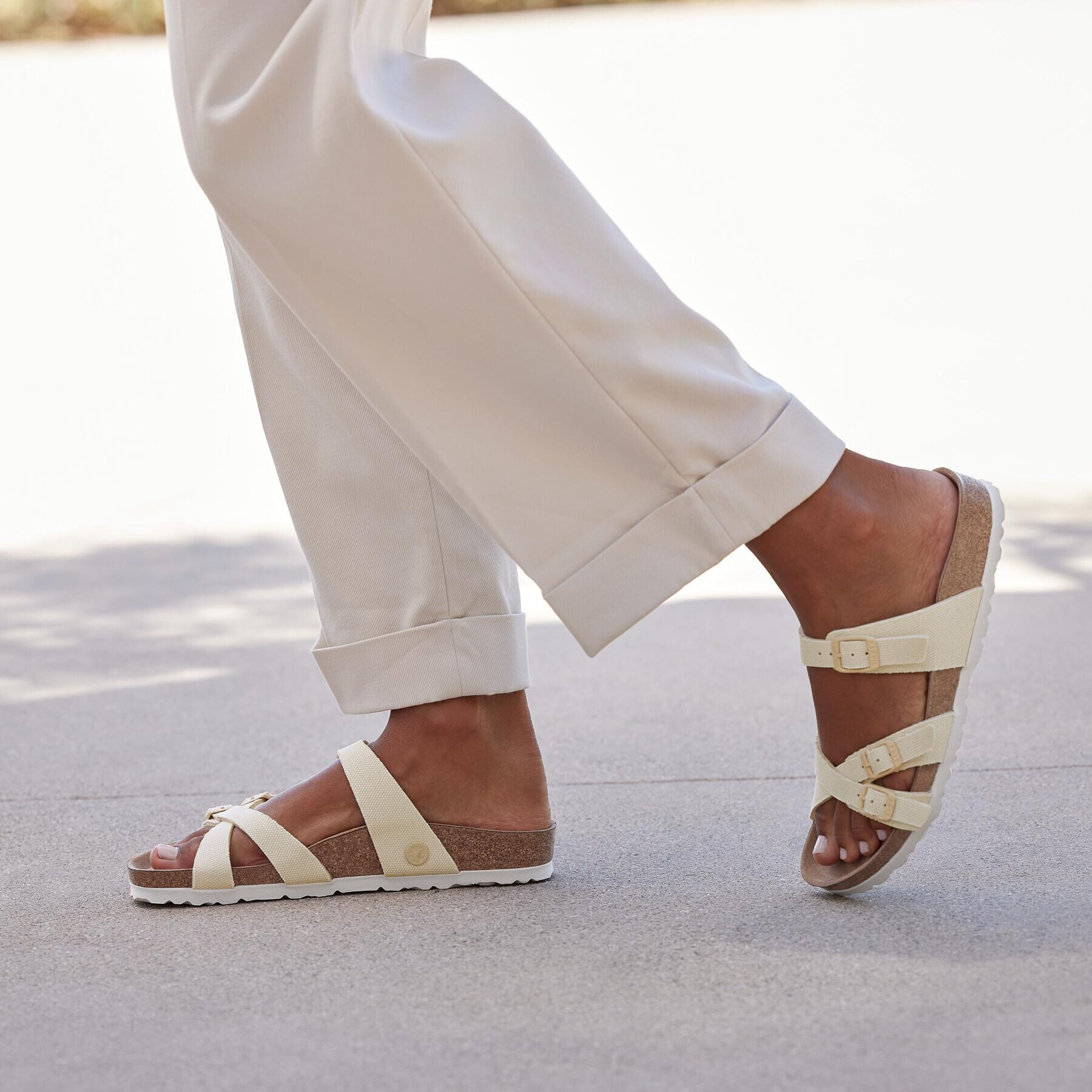 Birkenstock Чехли Franca 1024036 Бежов - Pepit.bg