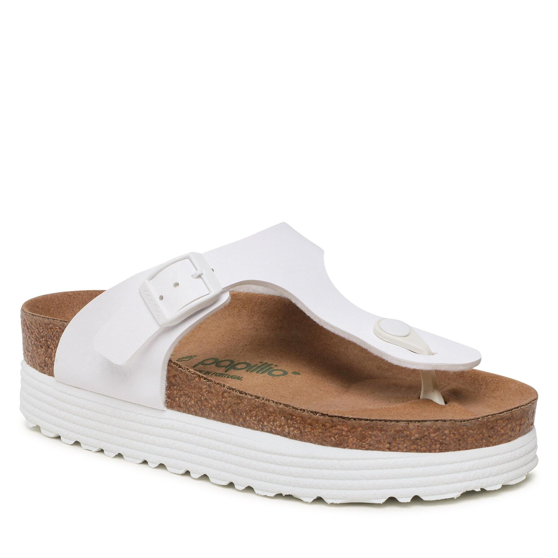 Birkenstock Сандали Gizeh 1018557 Бял - Pepit.bg