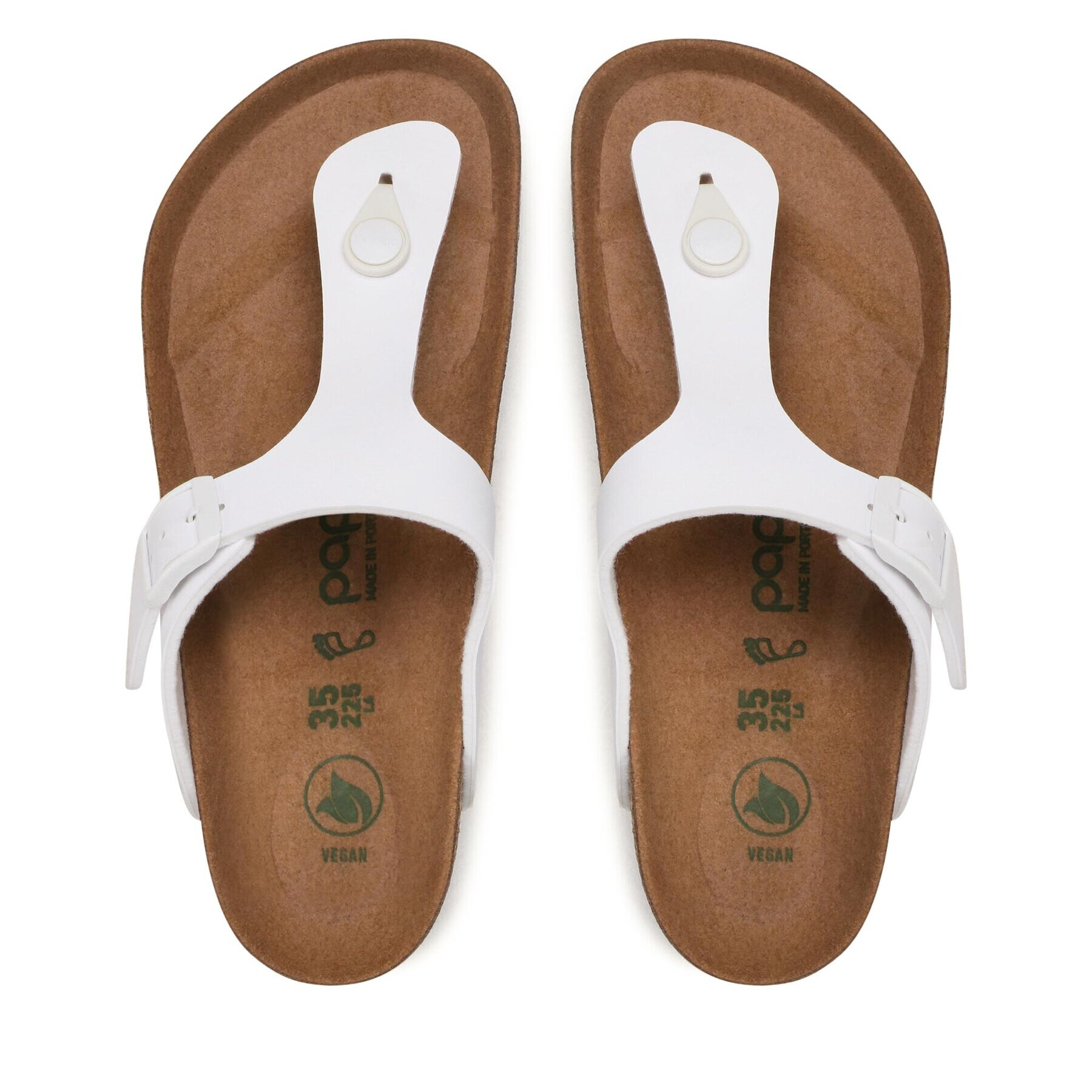 Birkenstock Сандали Gizeh 1018557 Бял - Pepit.bg
