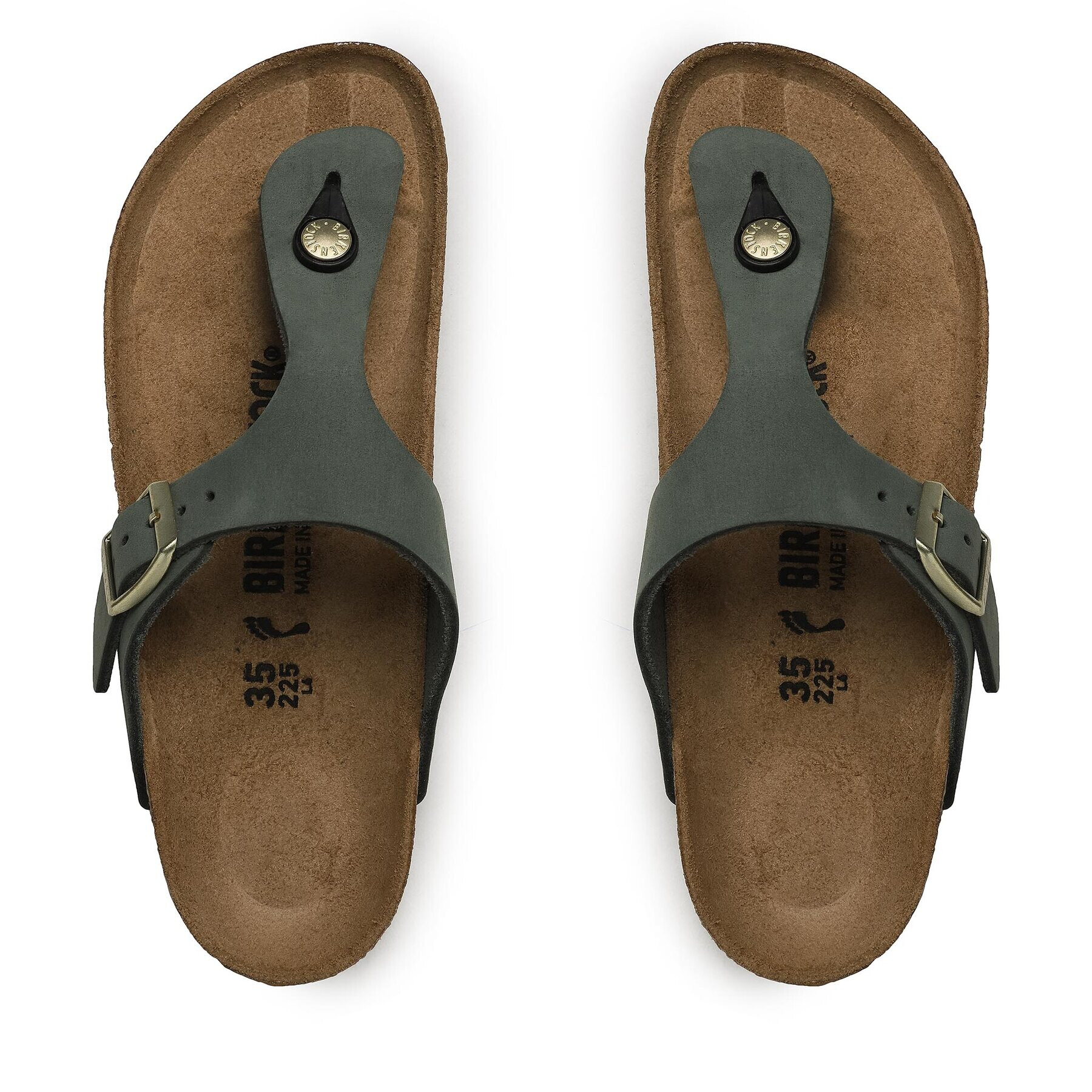 Birkenstock Джапанки Gizeh 1025790 Зелен - Pepit.bg