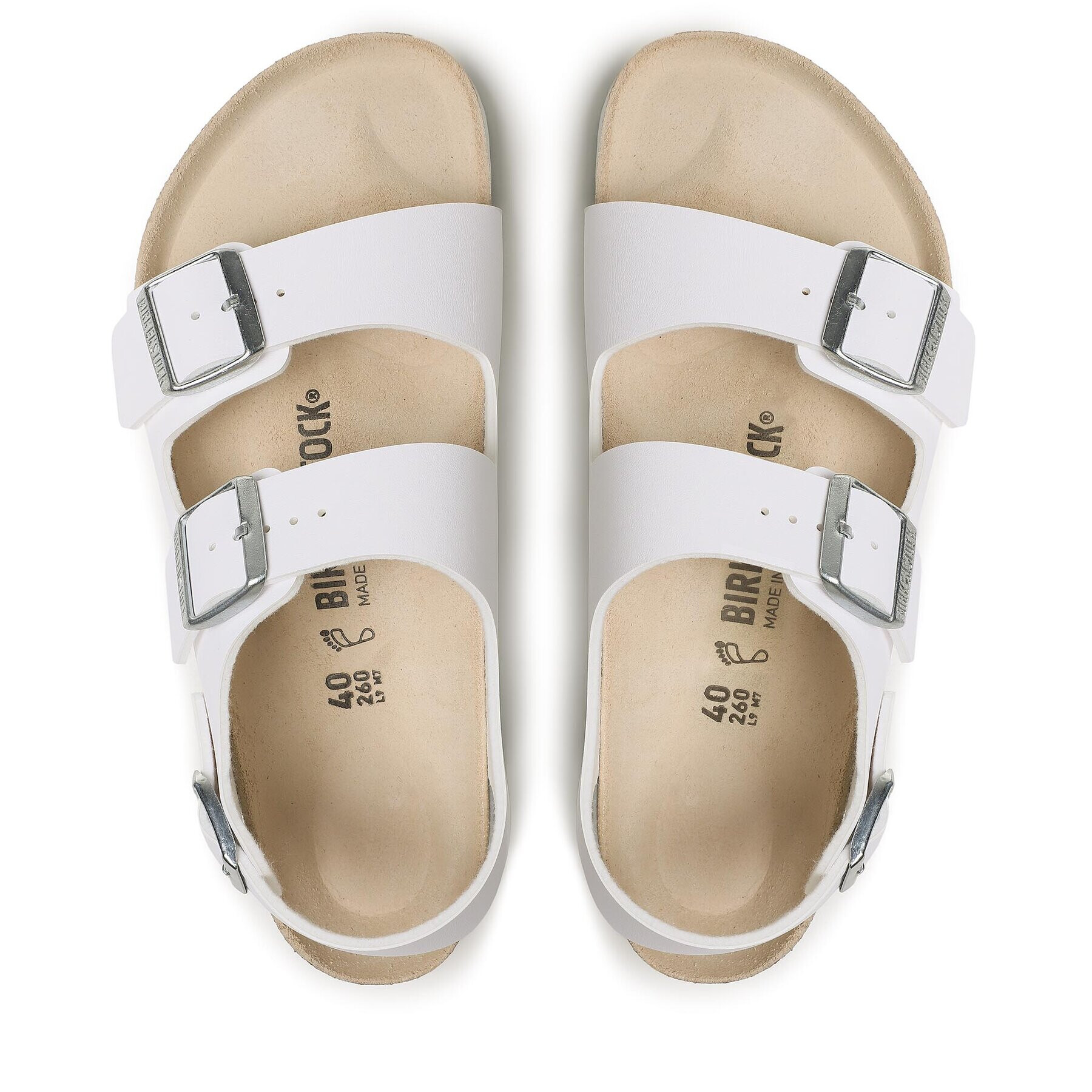 Birkenstock Сандали Milano 34731 Бял - Pepit.bg