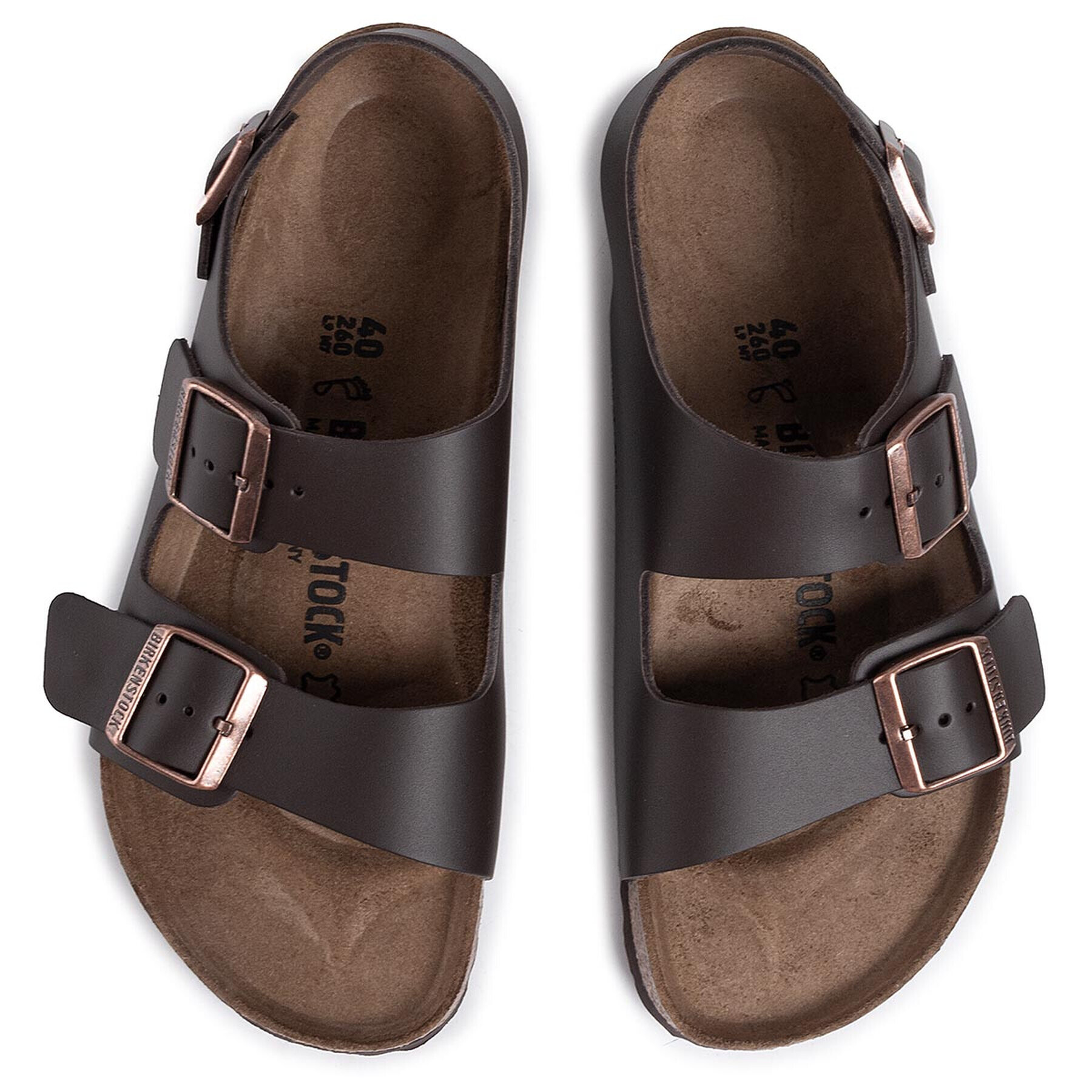 Birkenstock Сандали Milano Bs 0034101 Кафяв - Pepit.bg