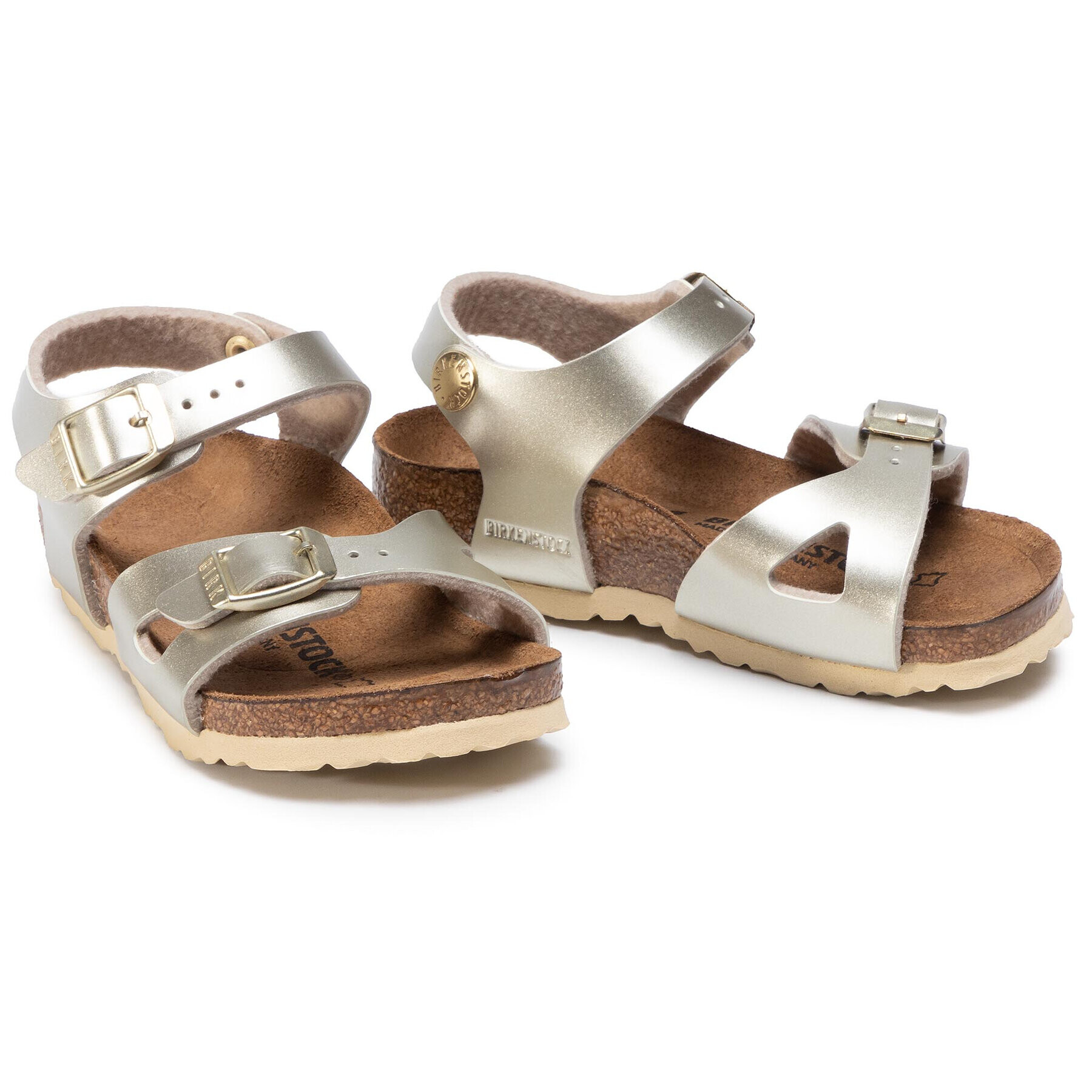 Birkenstock Сандали Rio Kids 1014829 Златист - Pepit.bg