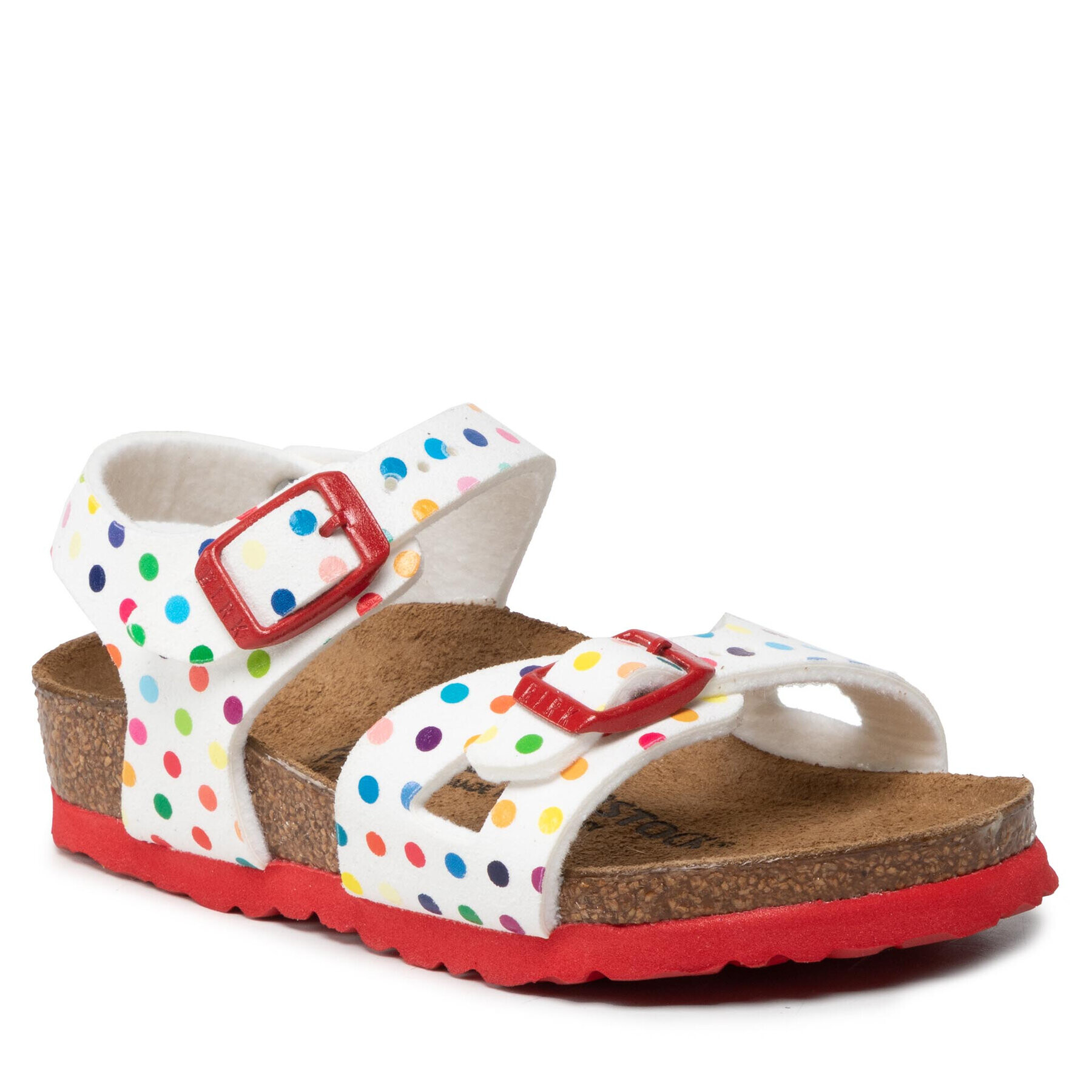 Birkenstock Сандали Rio Kids Rivet Logo 1021698 Бял - Pepit.bg