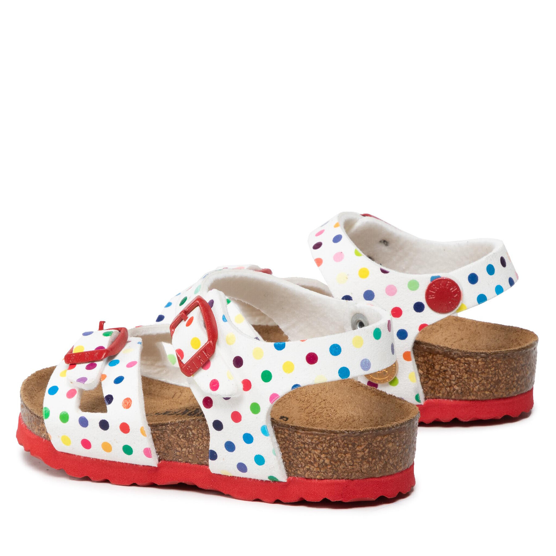 Birkenstock Сандали Rio Kids Rivet Logo 1021698 Бял - Pepit.bg