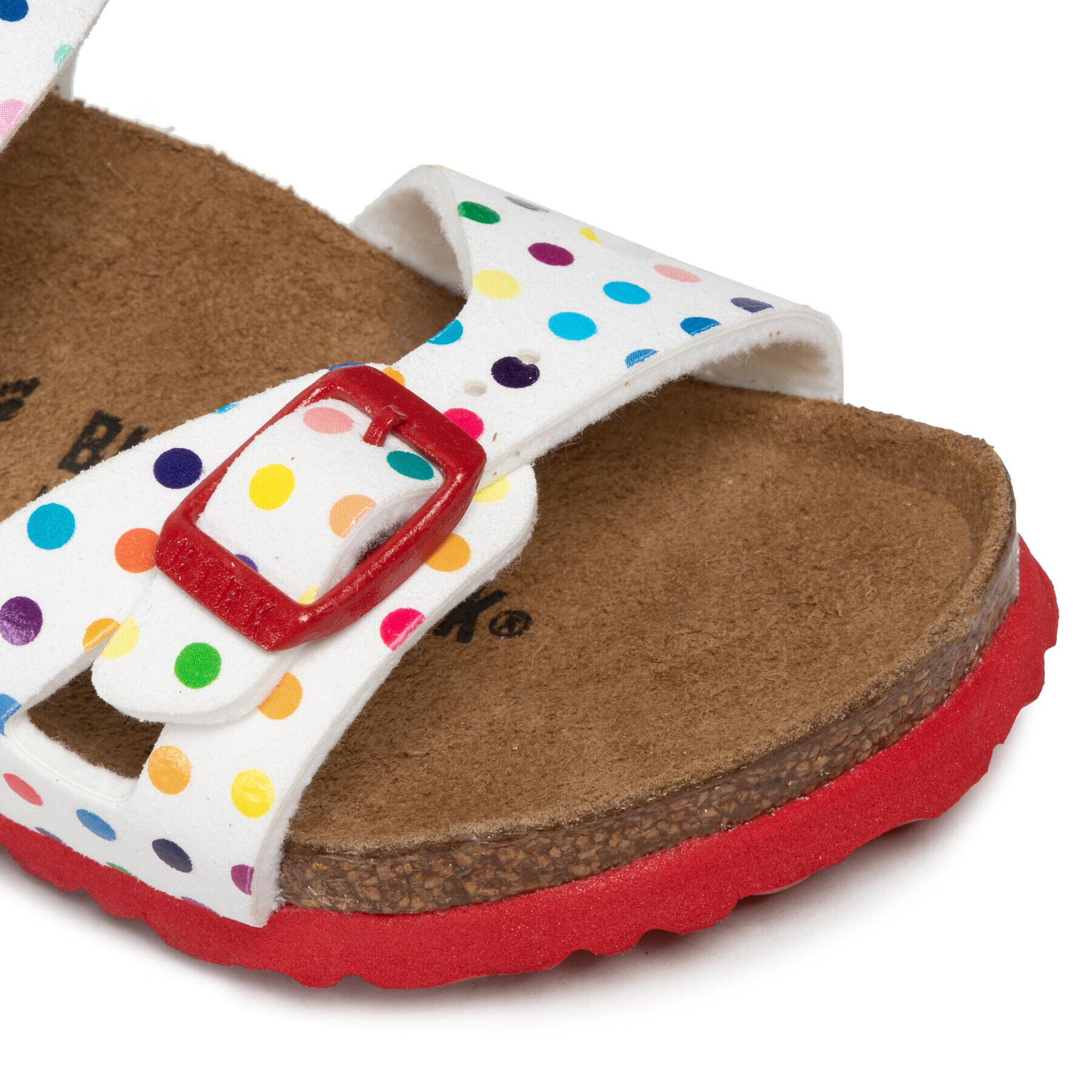 Birkenstock Сандали Rio Kids Rivet Logo 1021698 Бял - Pepit.bg