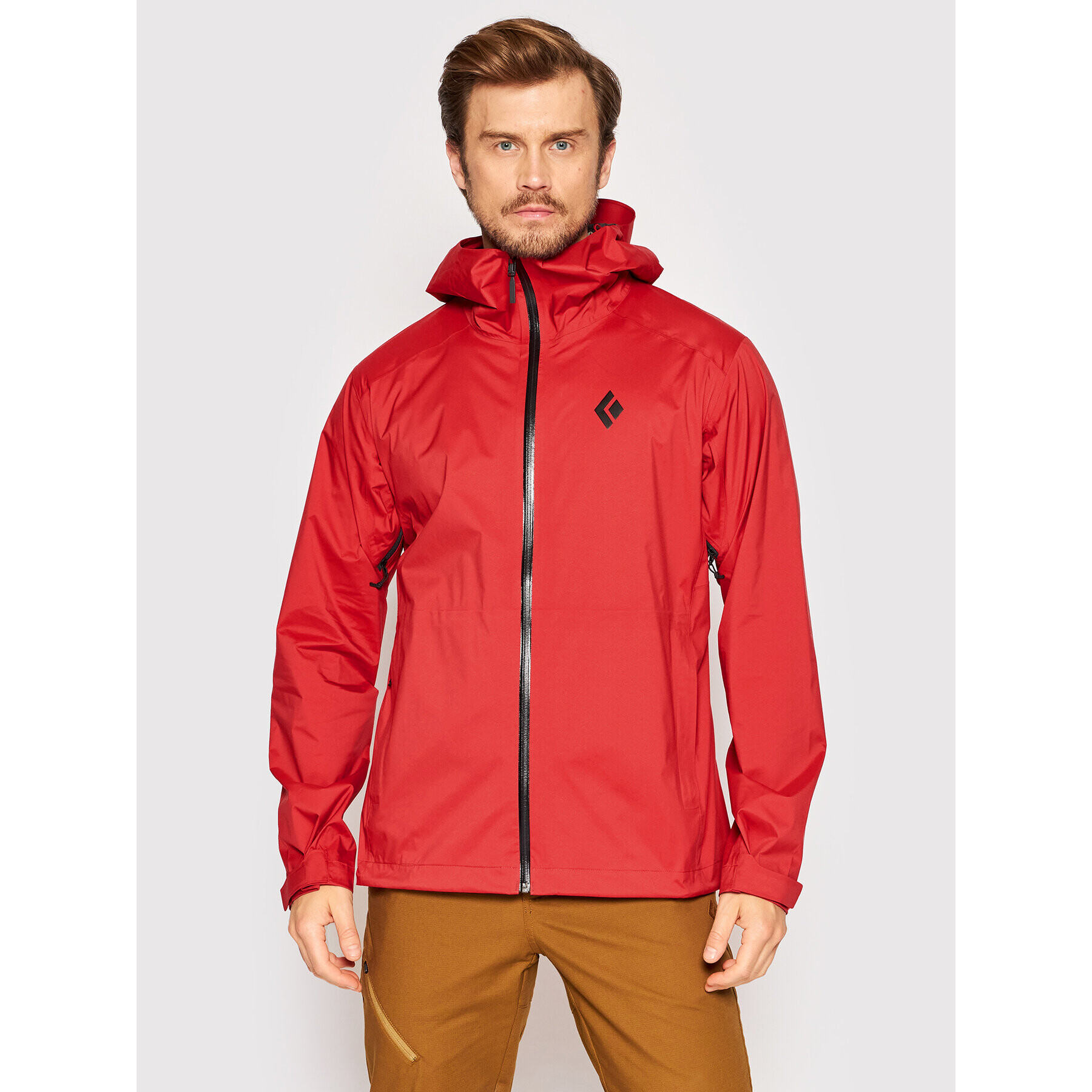 Black Diamond Outdoor яке Stormline Stretch Rain APCDT060 Червен Regular Fit - Pepit.bg