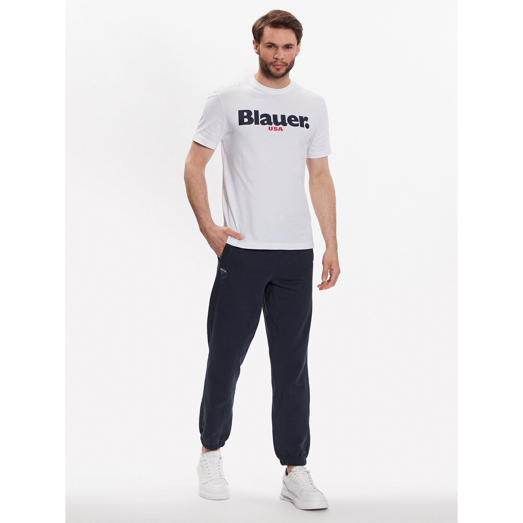 Blauer Долнище анцуг 23SBLUF07089 005662 Тъмносин Relaxed Fit - Pepit.bg