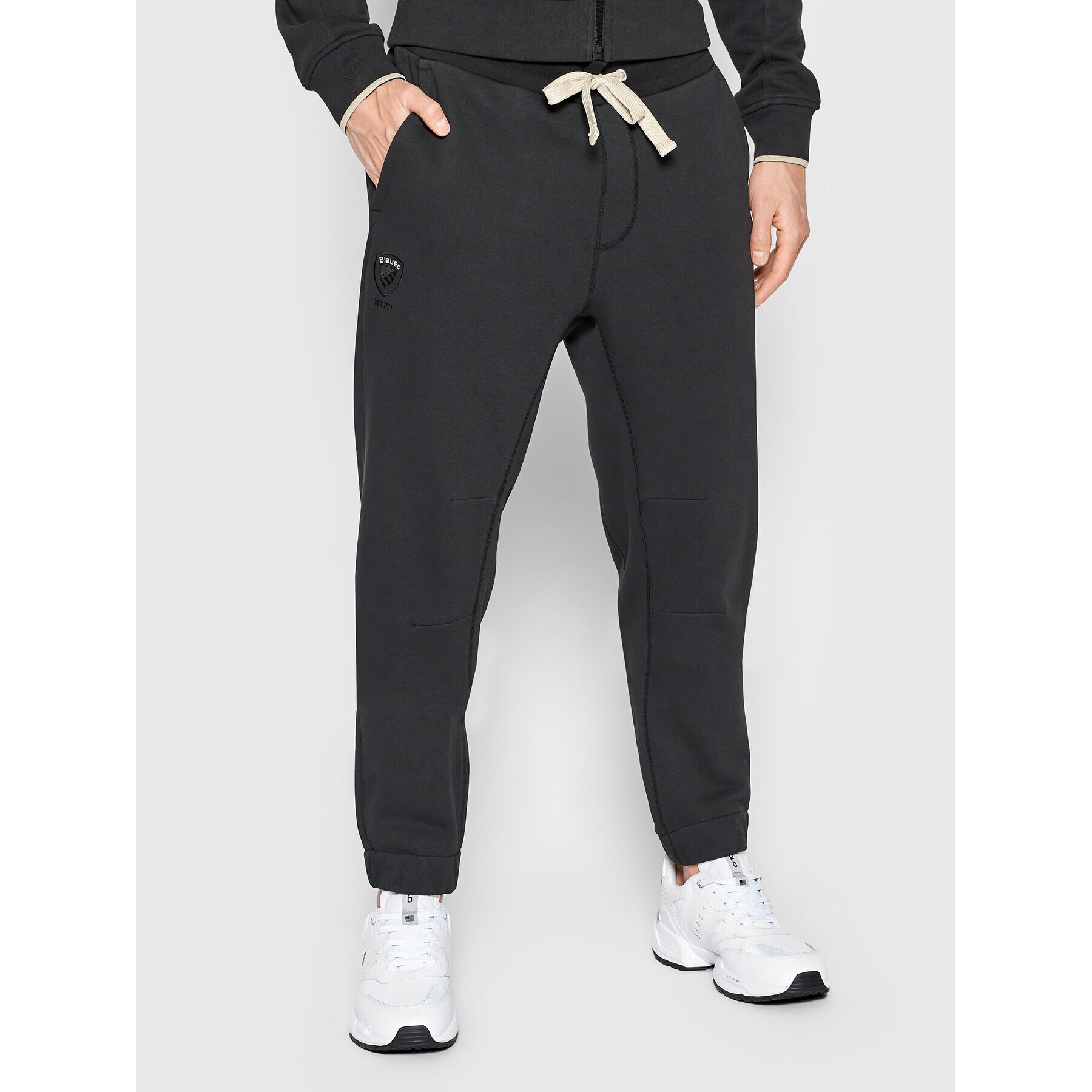 Blauer Долнище анцуг Nypd 22SBLUF07136 005662 Черен Regular Fit - Pepit.bg