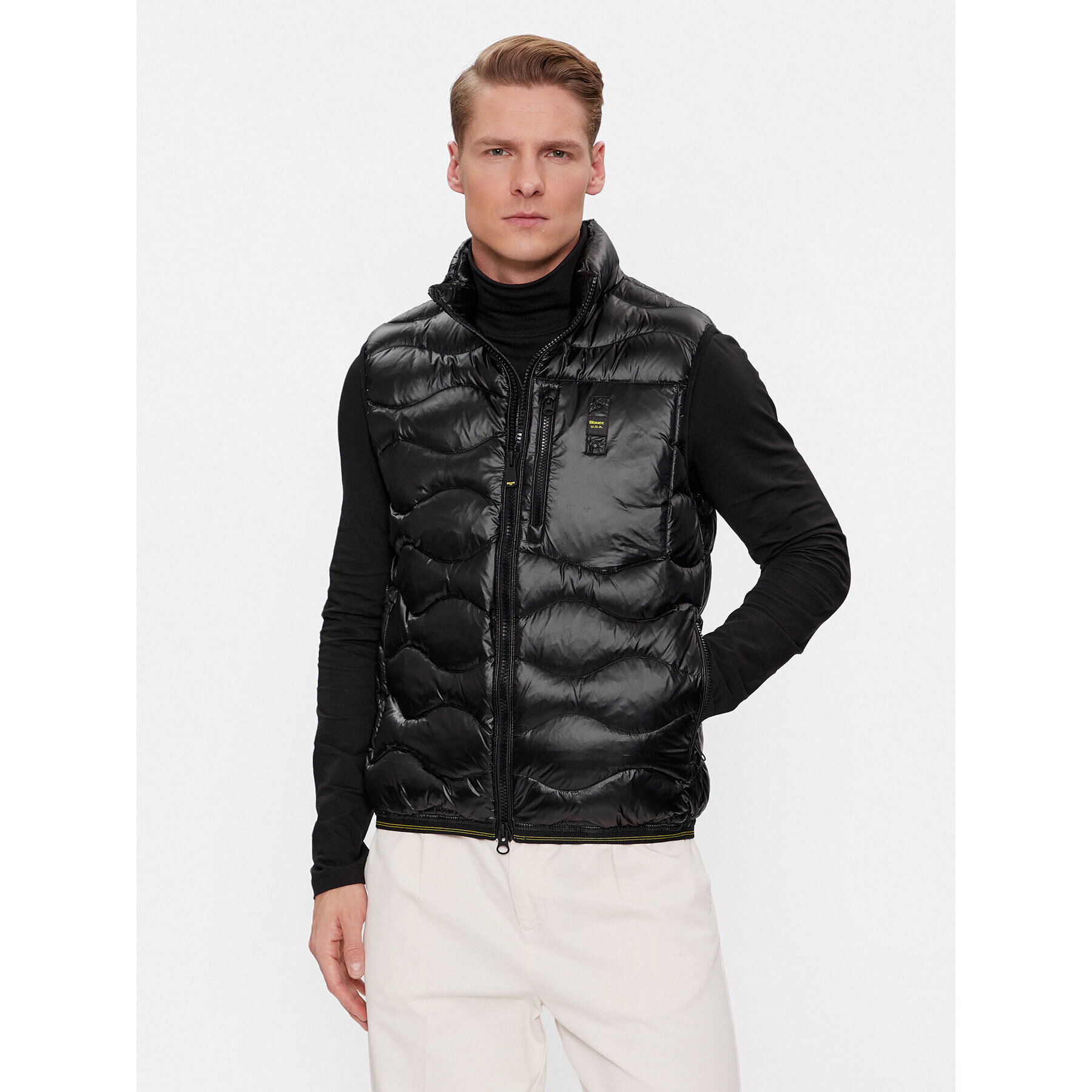 Blauer Елек 23WBLUX03006 Черен Regular Fit - Pepit.bg