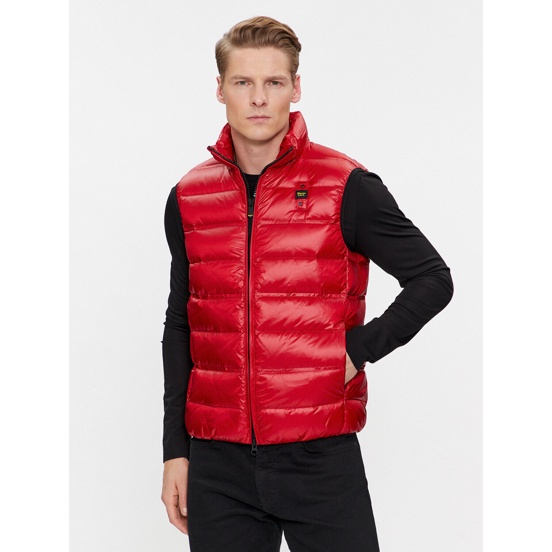 Blauer Елек 23WBLUX03100 Червен Regular Fit - Pepit.bg