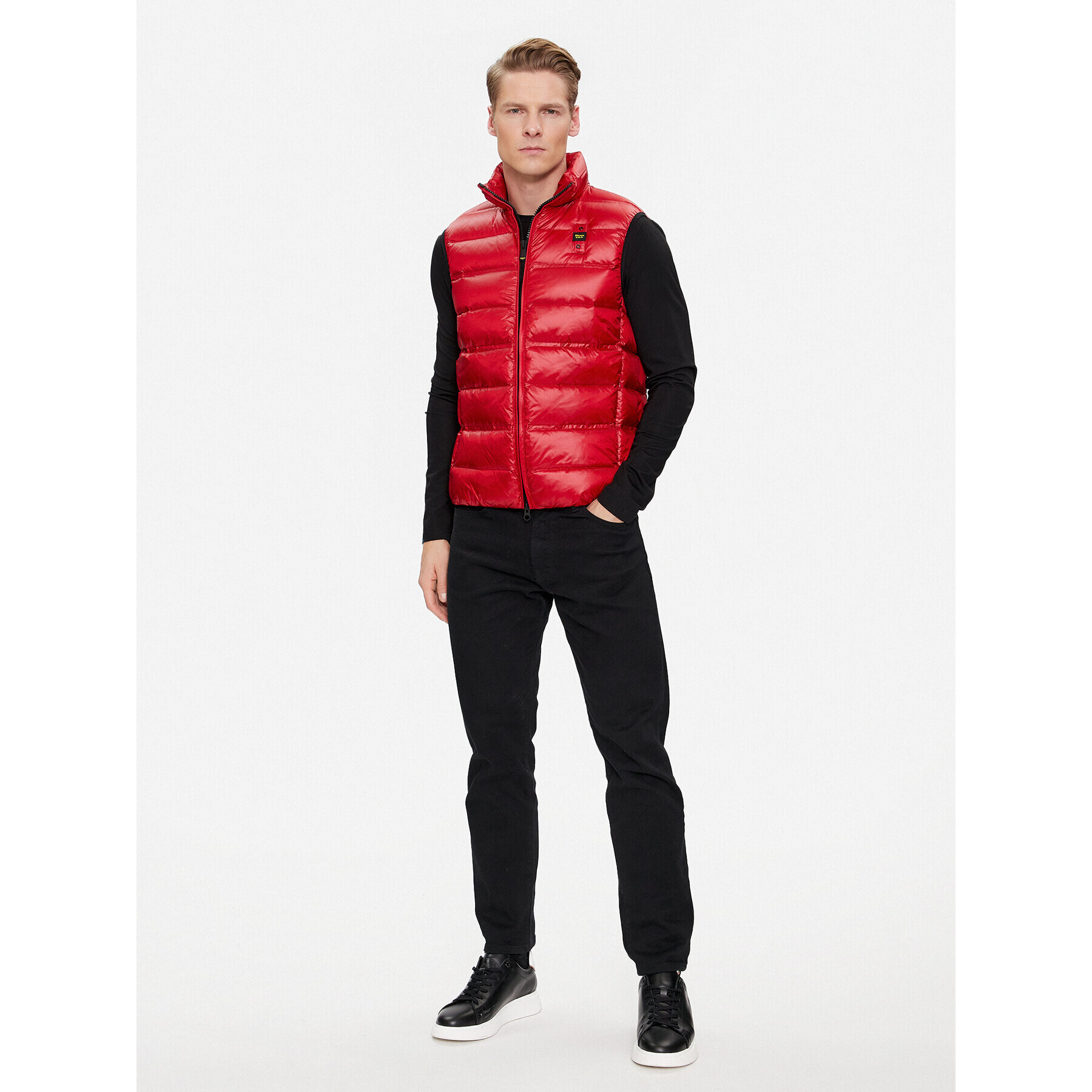 Blauer Елек 23WBLUX03100 Червен Regular Fit - Pepit.bg