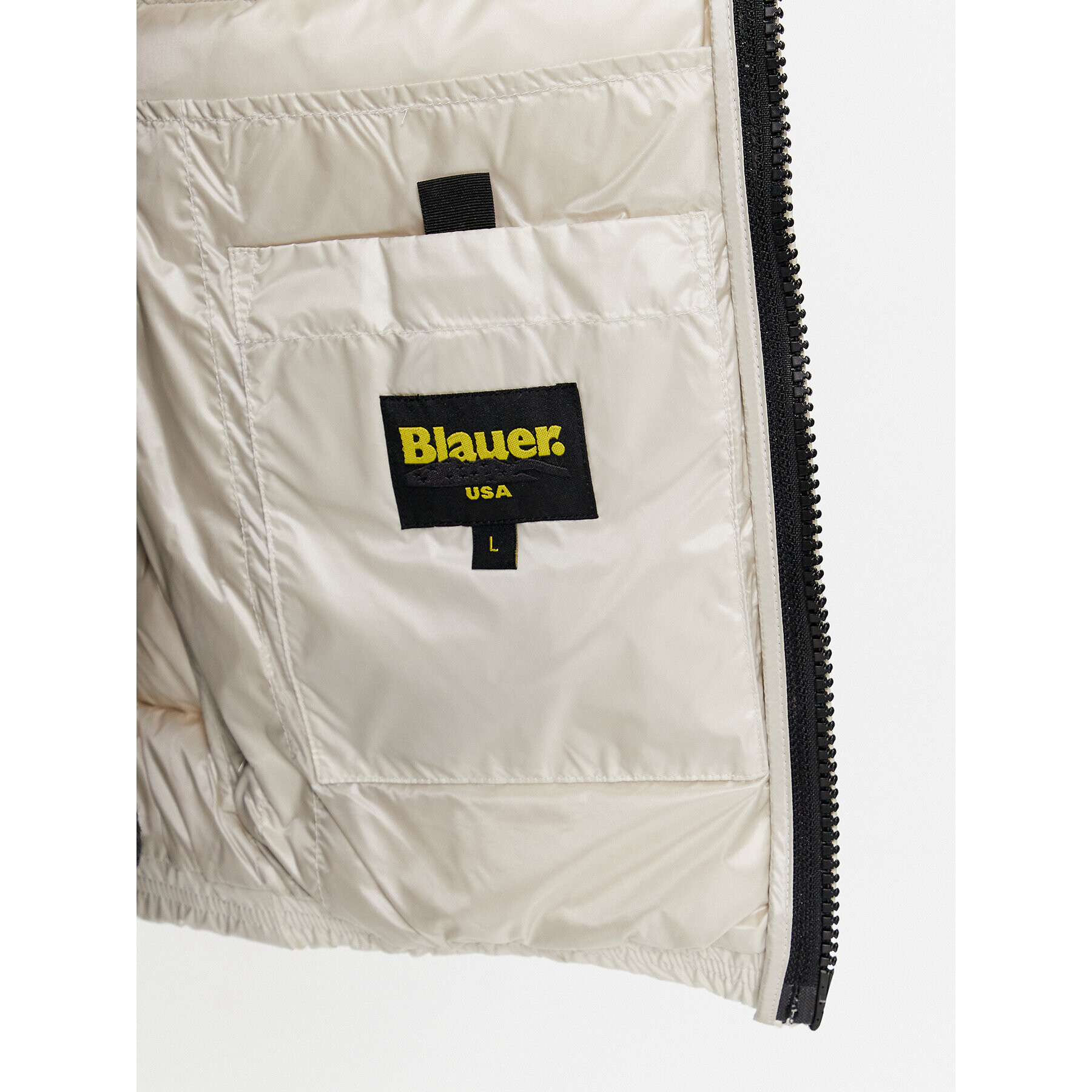 Blauer Елек 23WBLUX03100 Екрю Regular Fit - Pepit.bg