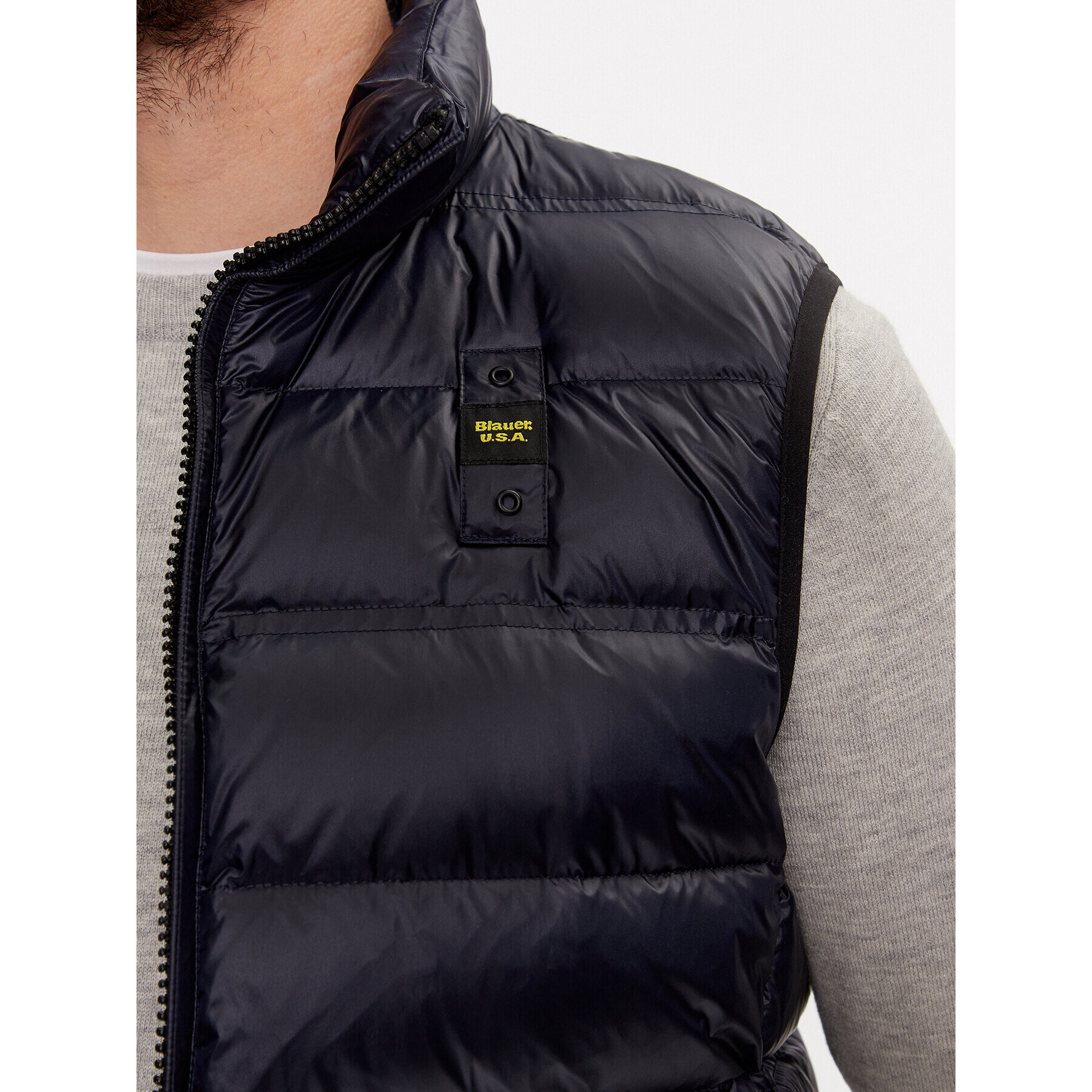 Blauer Елек 23WBLUX03100 Син Regular Fit - Pepit.bg
