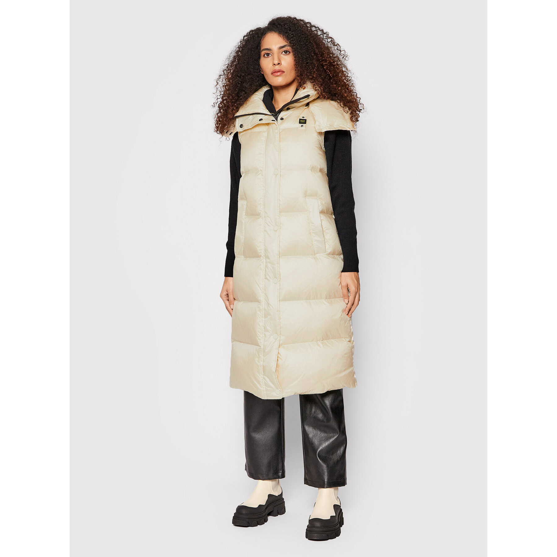 Blauer Елек Alma 21WBLDX03127 006065 Бял Regular Fit - Pepit.bg