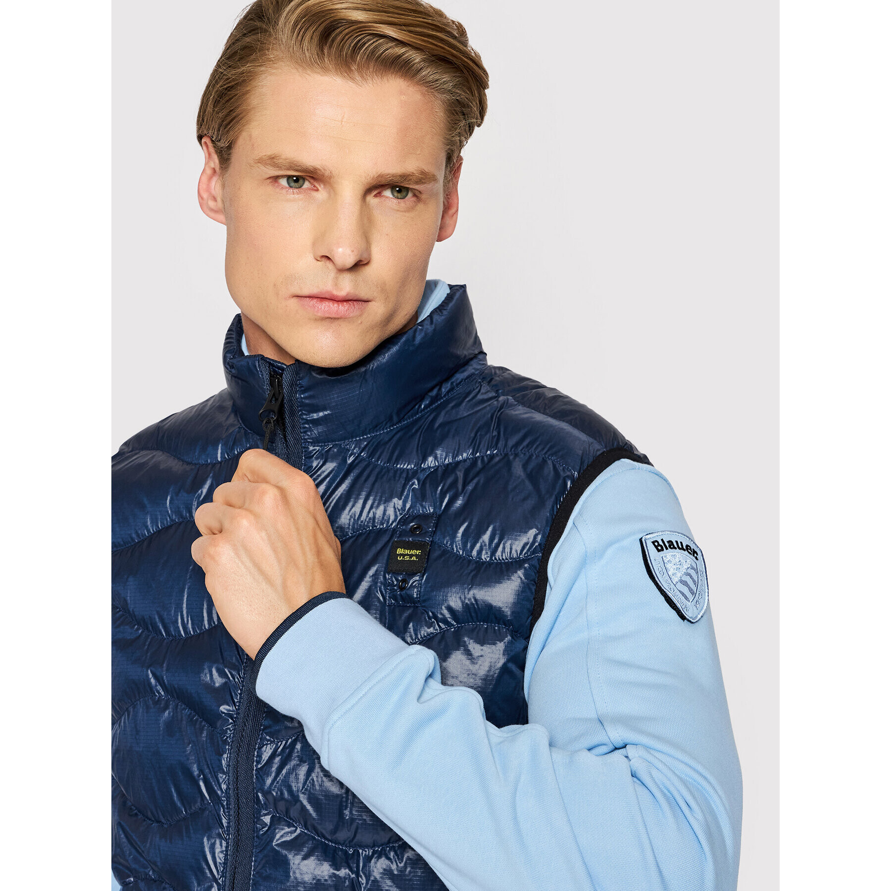 Blauer Елек Clifton BLUX02045 005958 Тъмносин Regular Fit - Pepit.bg