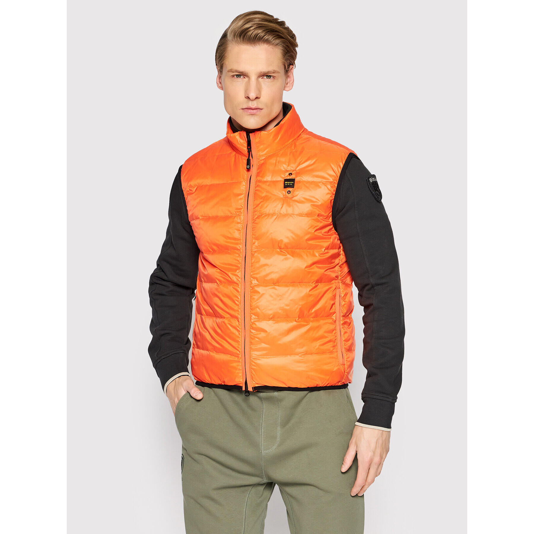 Blauer Елек Daryl 22SBLUX03040-006235 Оранжев Regular Fit - Pepit.bg