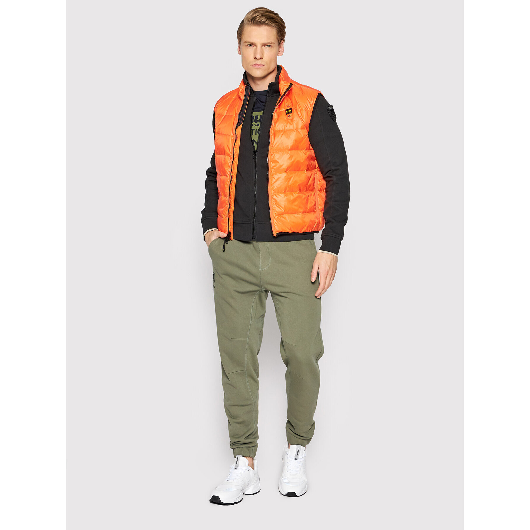 Blauer Елек Daryl 22SBLUX03040-006235 Оранжев Regular Fit - Pepit.bg