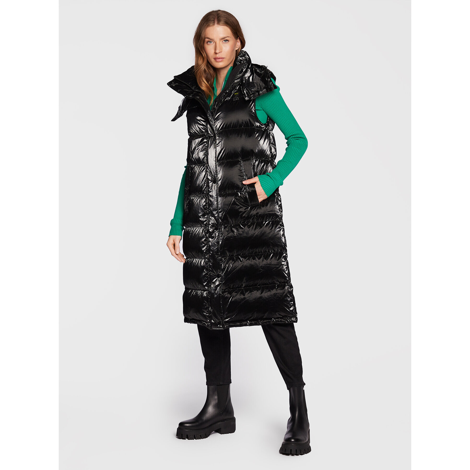 Blauer Елек Erika BLDX03024 006364 Черен Regular Fit - Pepit.bg