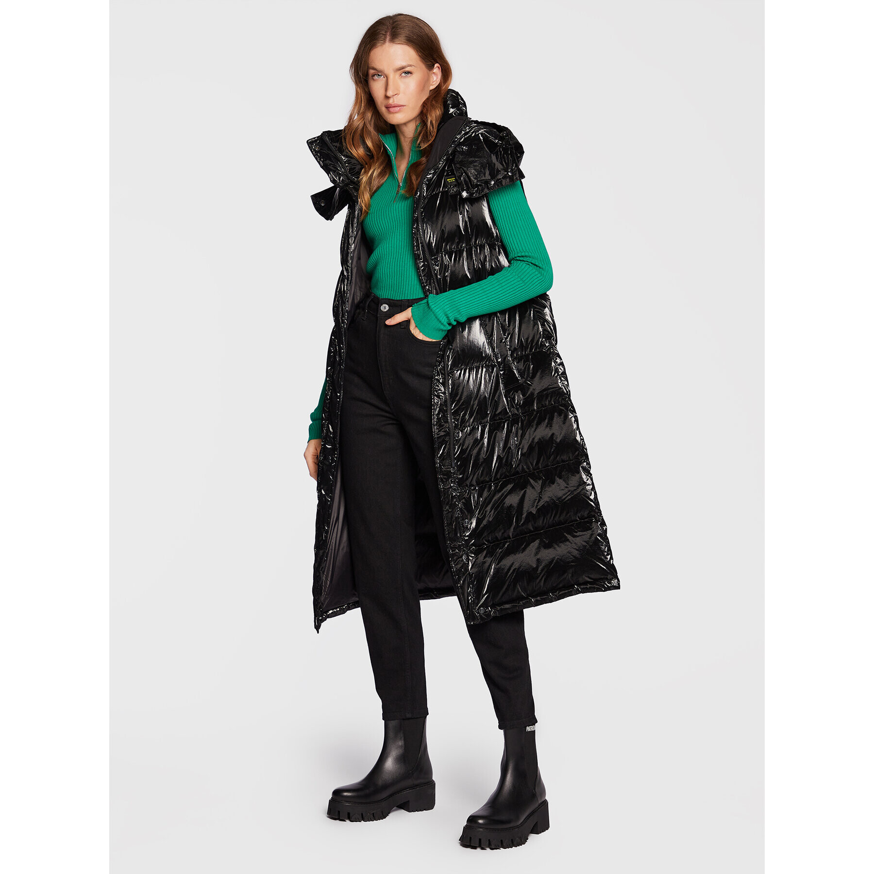 Blauer Елек Erika BLDX03024 006364 Черен Regular Fit - Pepit.bg