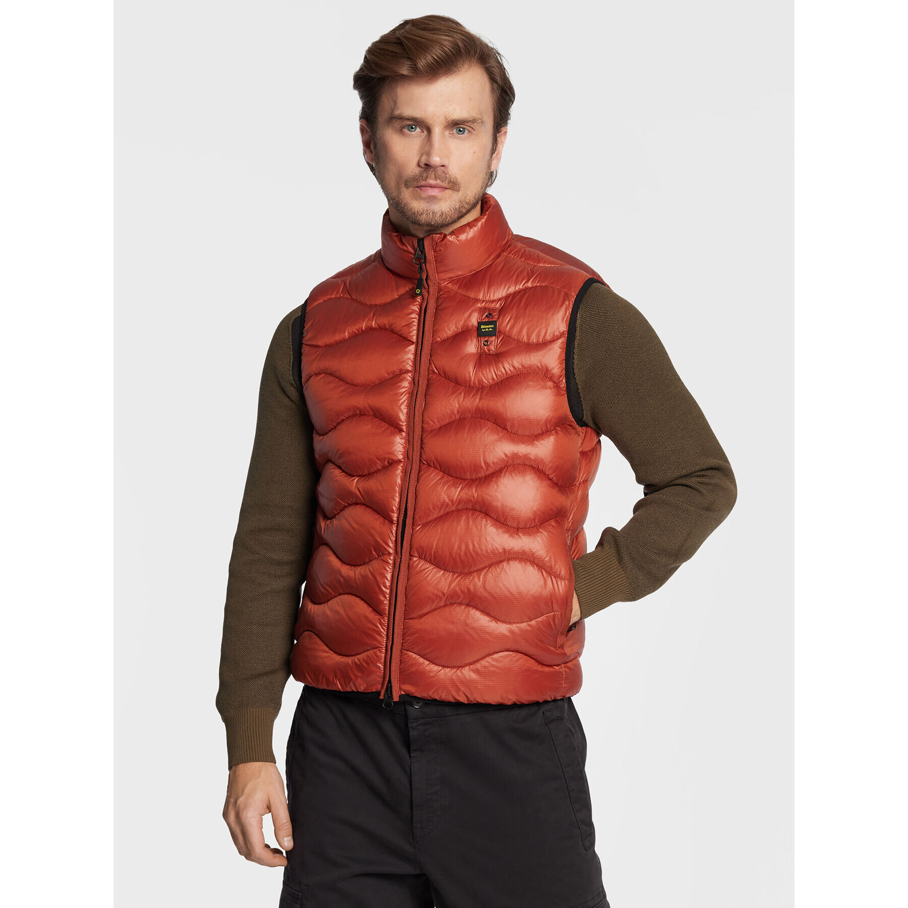 Blauer Елек Jackson BLUX02144 005958 Оранжев Regular Fit - Pepit.bg