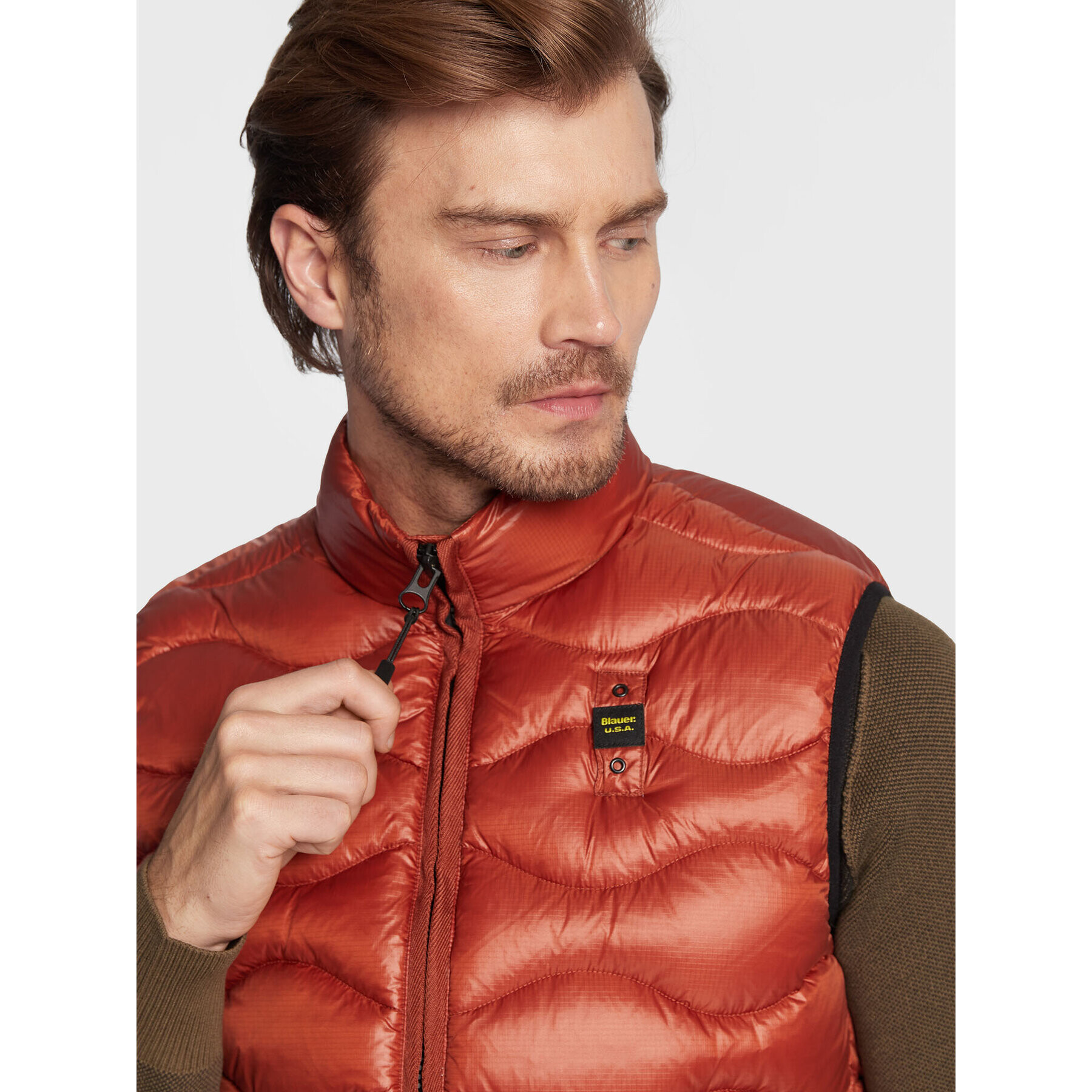 Blauer Елек Jackson BLUX02144 005958 Оранжев Regular Fit - Pepit.bg