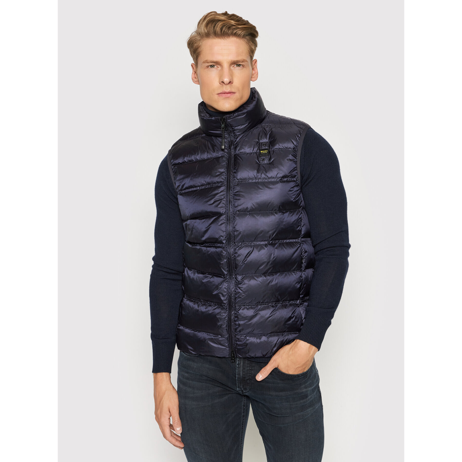 Blauer Елек Javier 21WBLUX03072 004938 Тъмносин Regular Fit - Pepit.bg