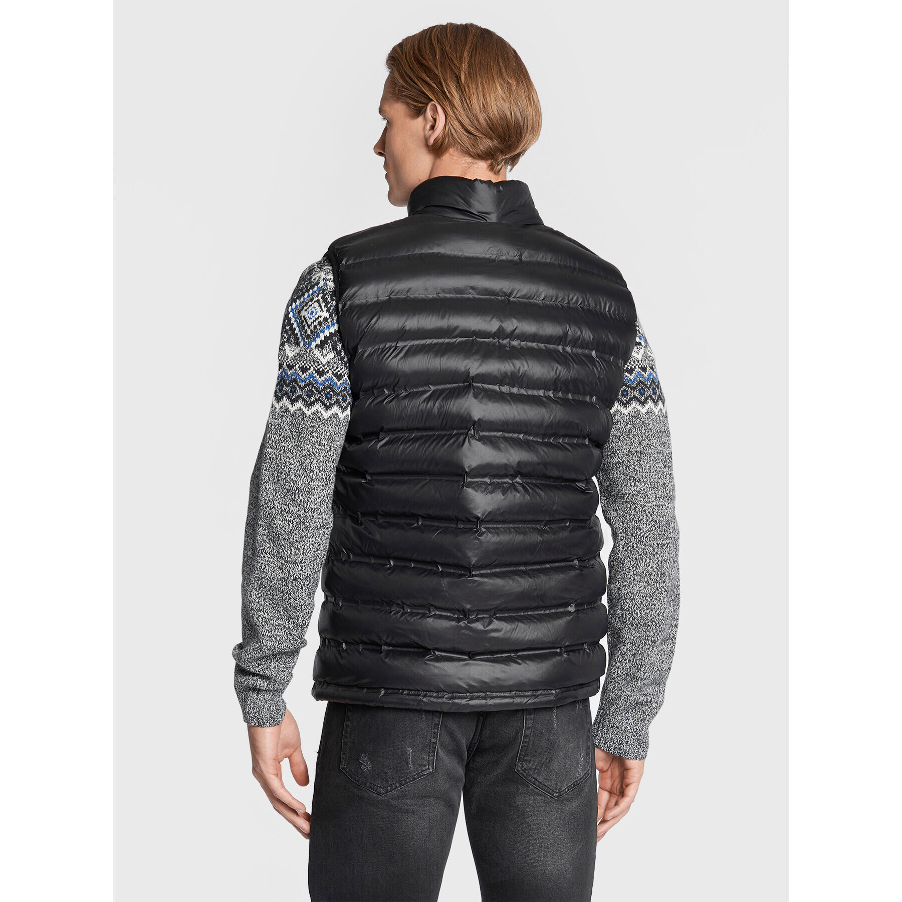 Blauer Елек Logan BLUX02003 006100 Черен Regular Fit - Pepit.bg