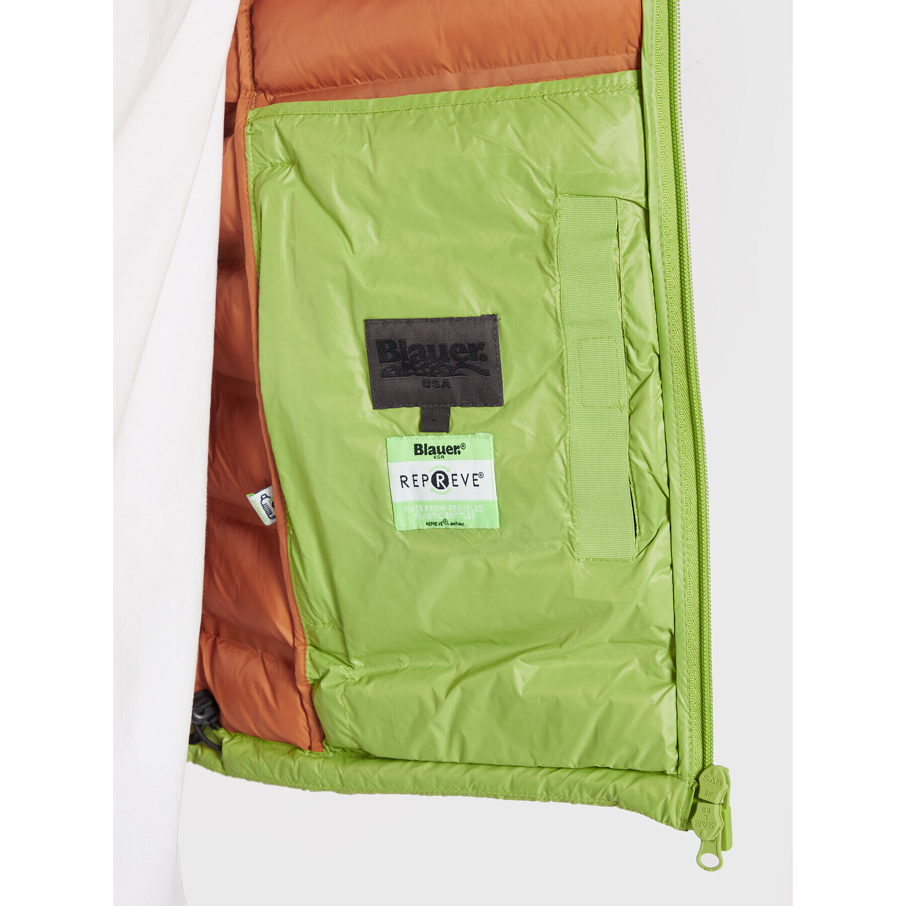 Blauer Елек Logan BLUX02003 006100 Зелен Regular Fit - Pepit.bg