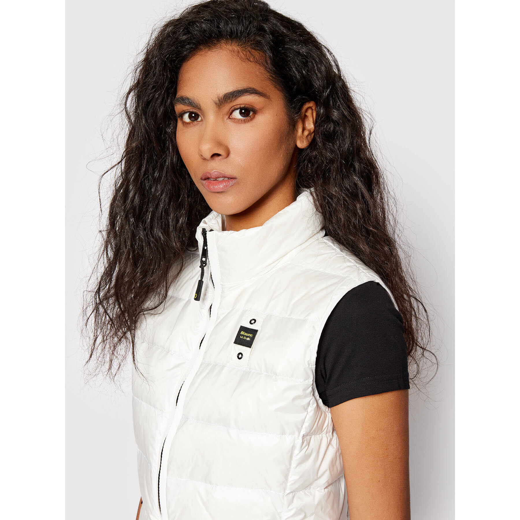 Blauer Елек Melinda BLDX03158 005050 Бял Regular Fit - Pepit.bg