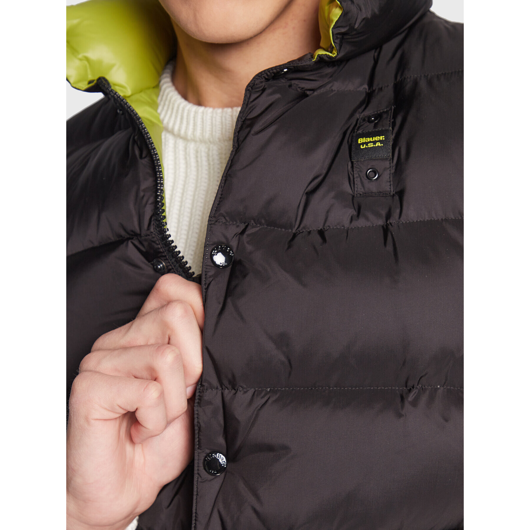 Blauer Елек Sebastian BLUX03218 006365 Черен Regular Fit - Pepit.bg
