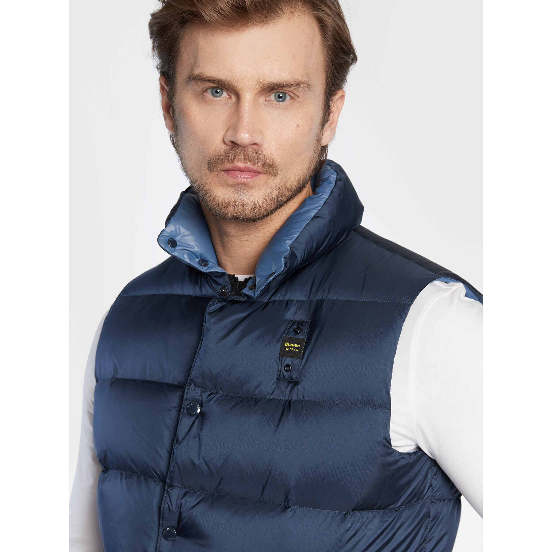 Blauer Елек Sebastian BLUX03218 006365 Тъмносин Regular Fit - Pepit.bg