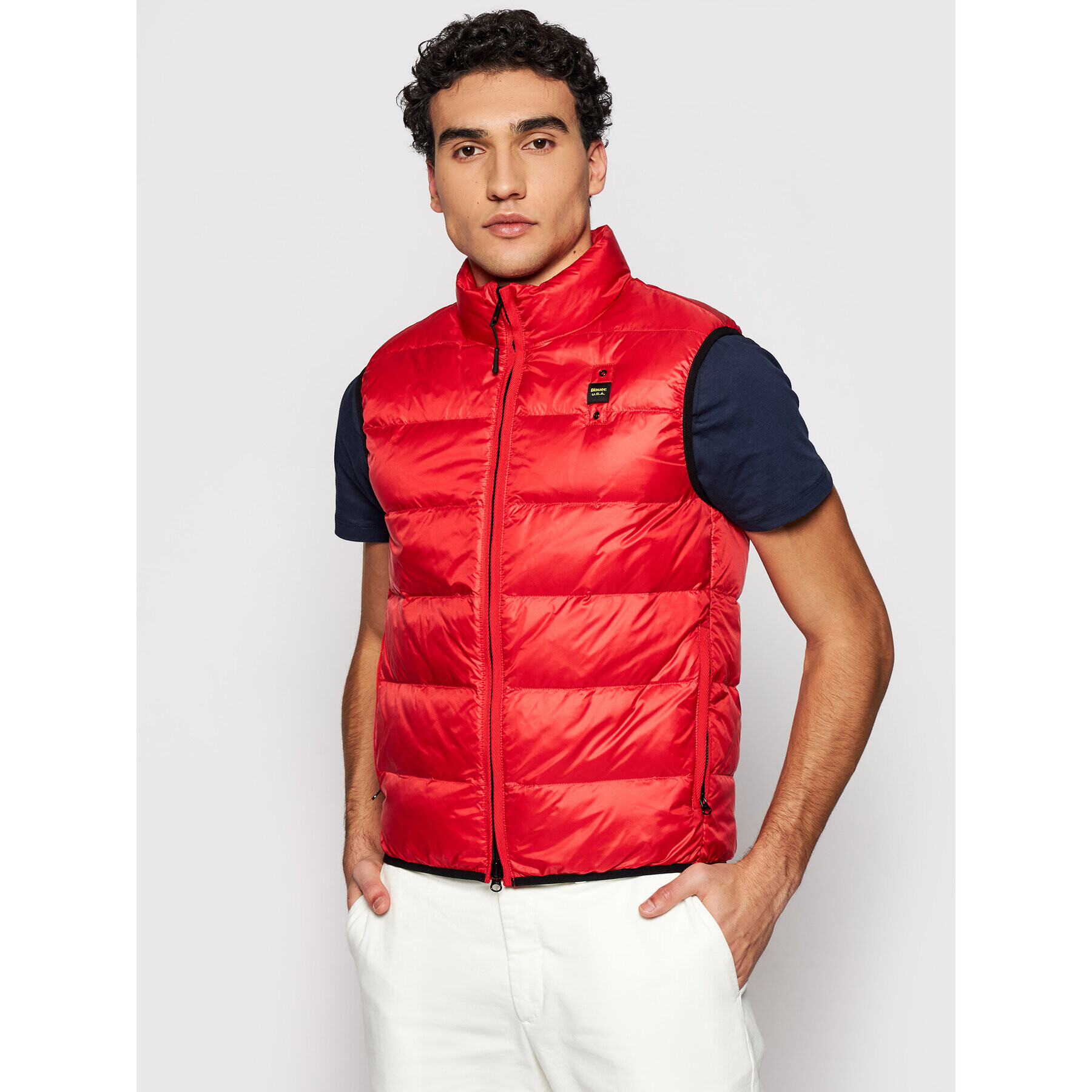 Blauer Елек Smanicati 21SBLUX03020 005050 Червен Regular Fit - Pepit.bg