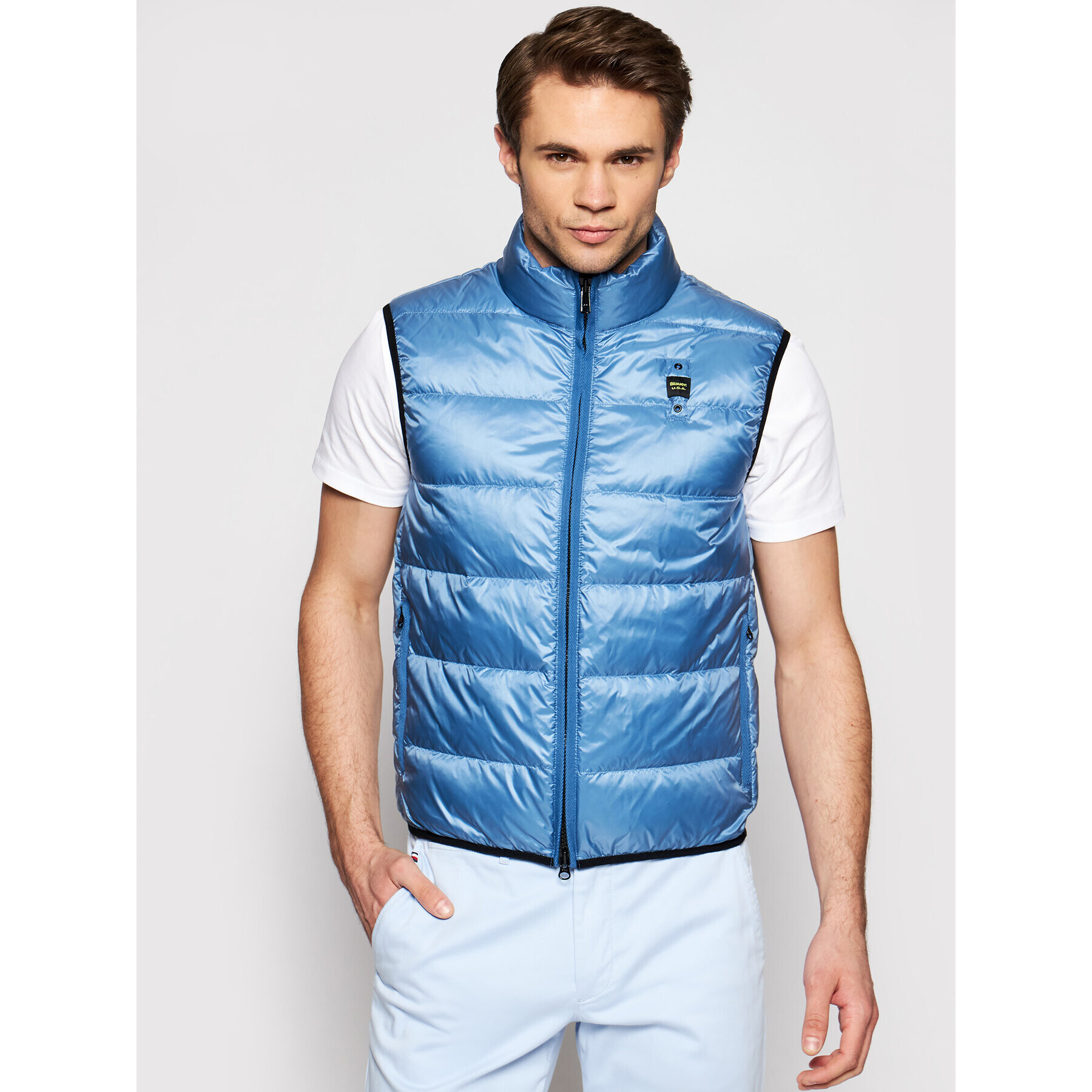 Blauer Елек Smanicati 21SBLUX03020 005050 Син Regular Fit - Pepit.bg