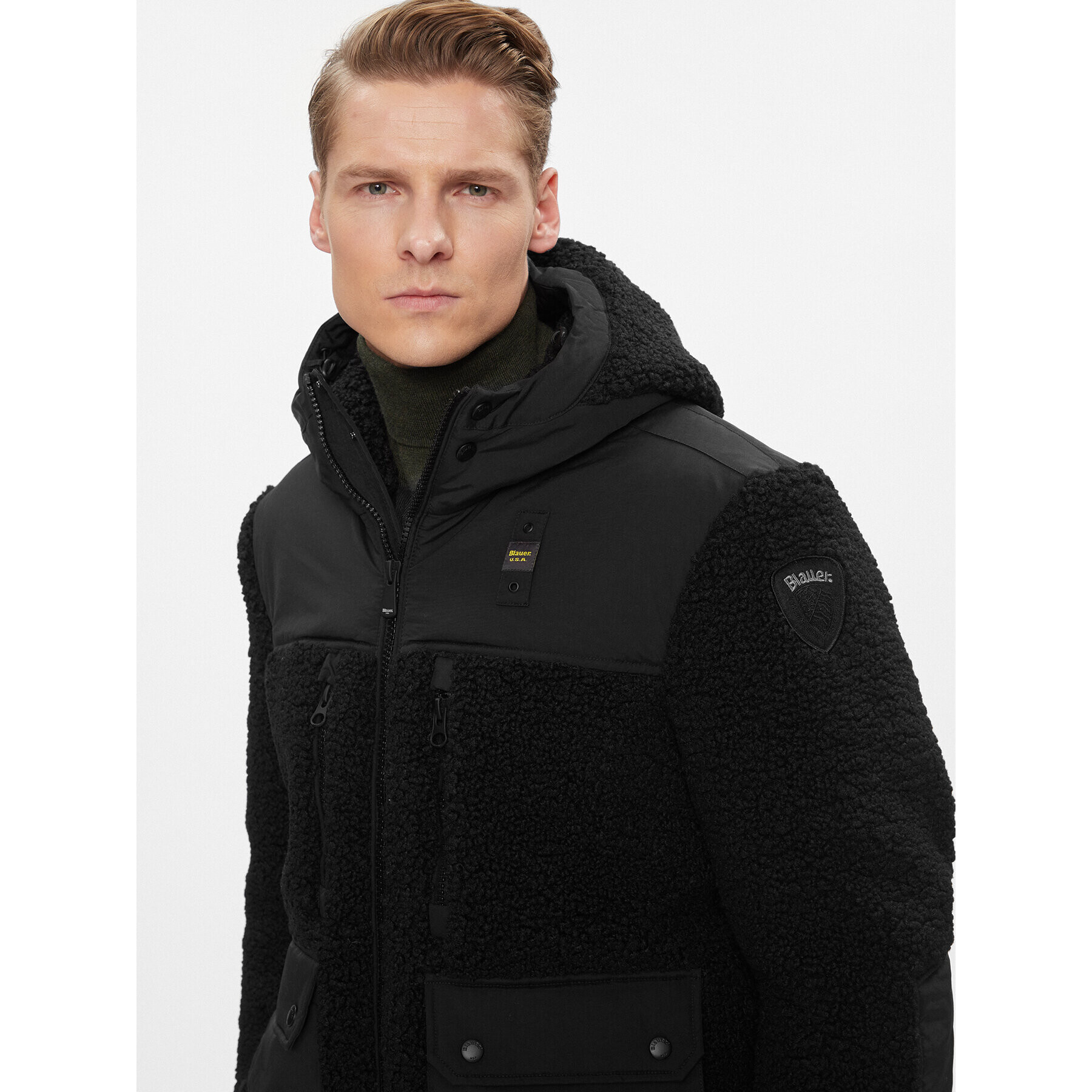 Blauer Кожух 23WBLUC01055 Черен Regular Fit - Pepit.bg