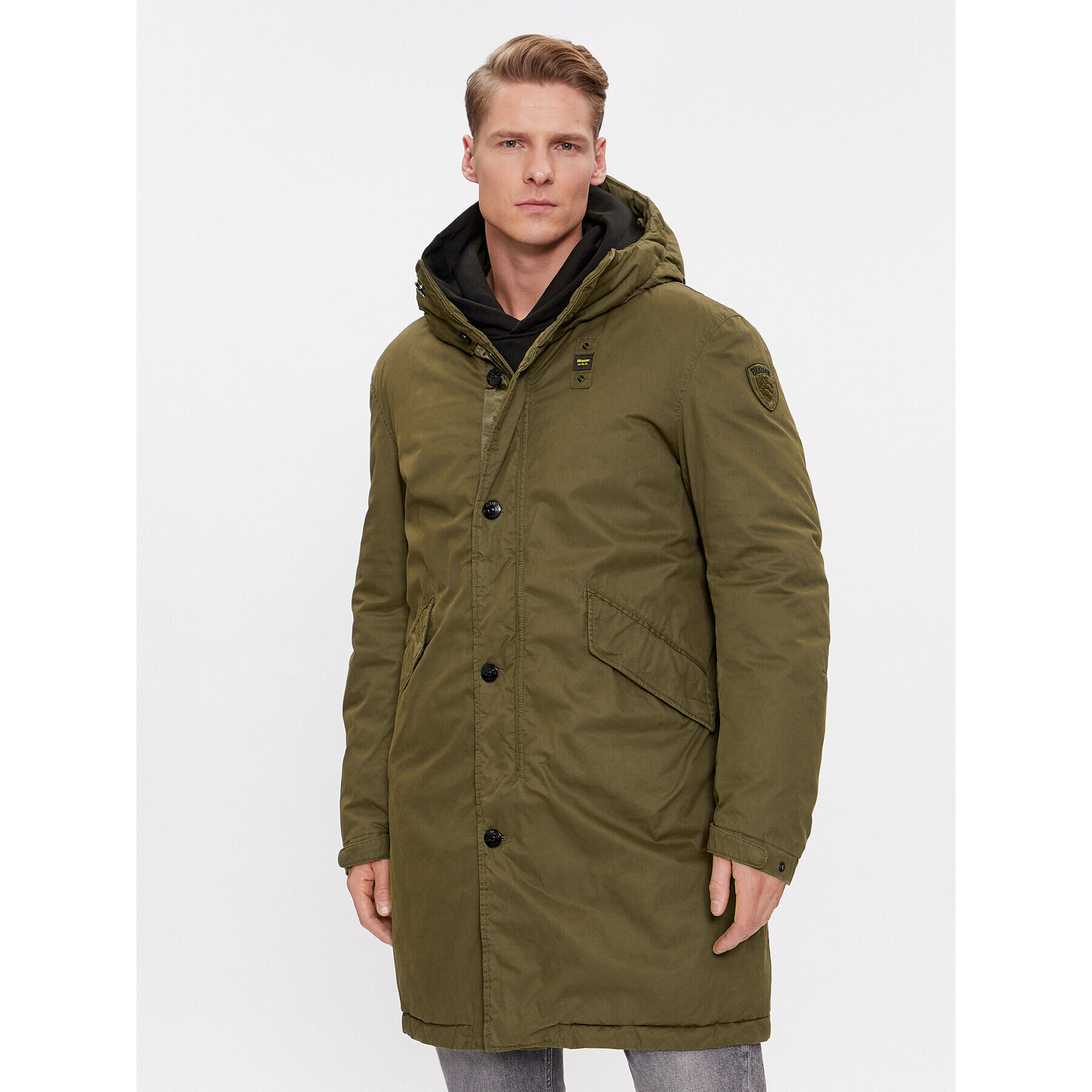Blauer Парка 23WBLUK02061 Зелен Regular Fit - Pepit.bg