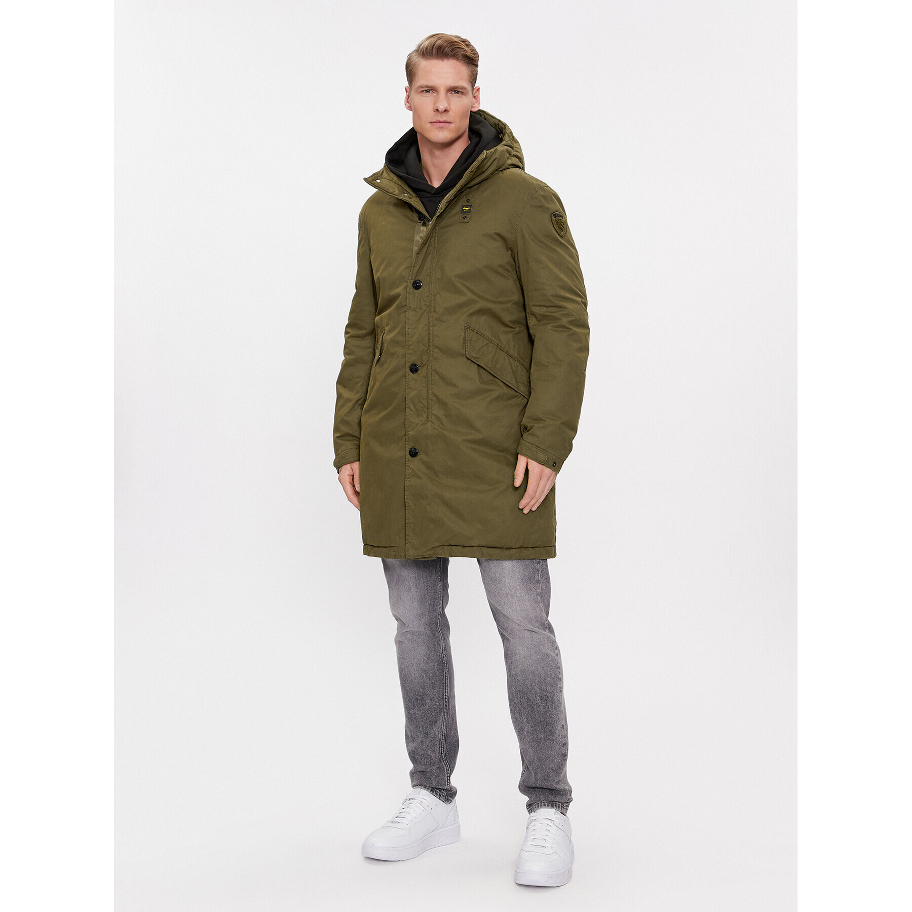 Blauer Парка 23WBLUK02061 Зелен Regular Fit - Pepit.bg