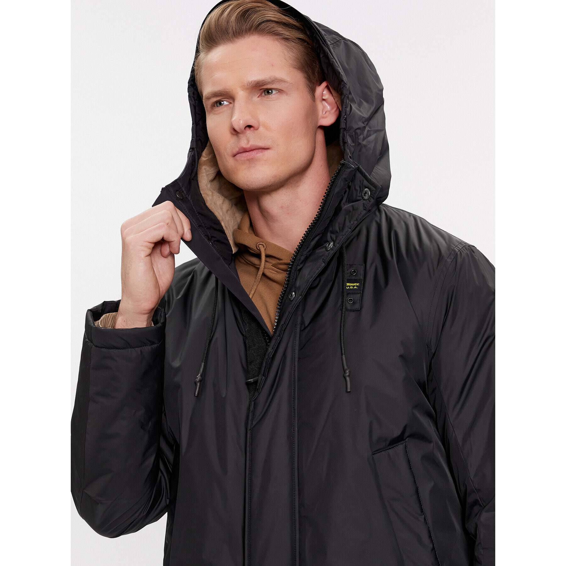 Blauer Парка 23WBLUK11014 Черен Regular Fit - Pepit.bg