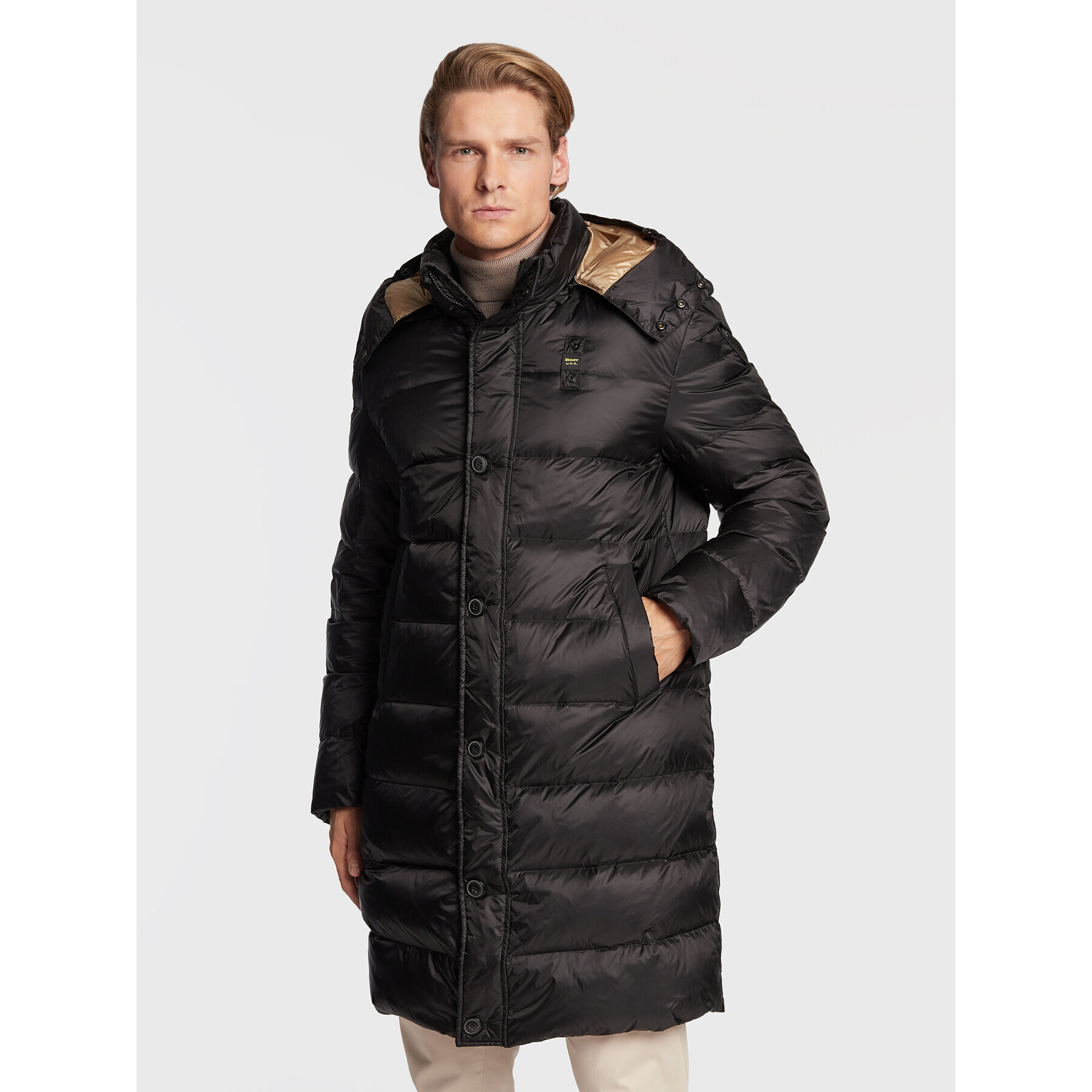 Blauer Парка BLUK03006 006047 Черен Regular Fit - Pepit.bg