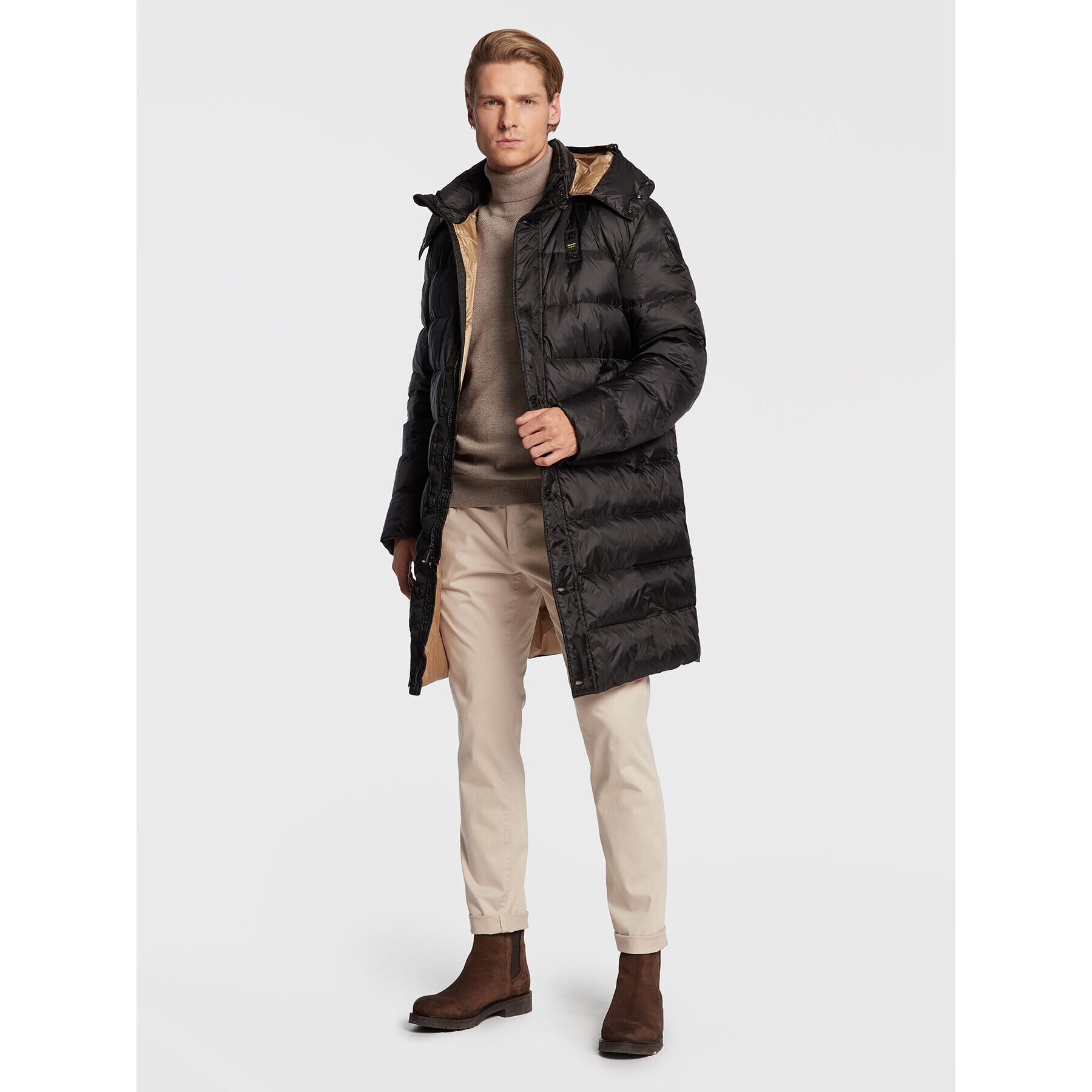Blauer Парка BLUK03006 006047 Черен Regular Fit - Pepit.bg